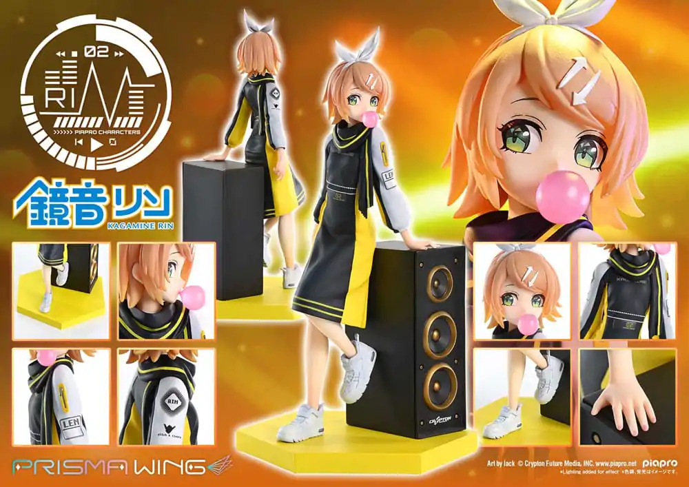 Vocaloid Piapro Characters Prisma Wing PVC kip 1/7 Kagamine Rin (Art by lack) 21 cm fotografija izdelka