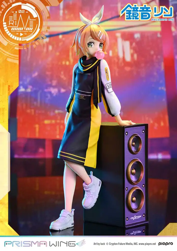 Vocaloid Piapro Characters Prisma Wing PVC kip 1/7 Kagamine Rin (Art by lack) 21 cm fotografija izdelka