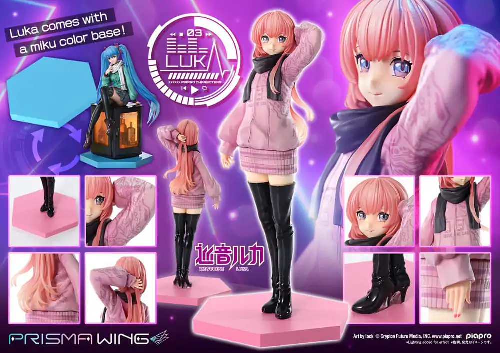 Vocaloid Piapro Characters Prisma Wing PVC kip 1/7 Megurine Luka (risba: lack) 23 cm fotografija izdelka