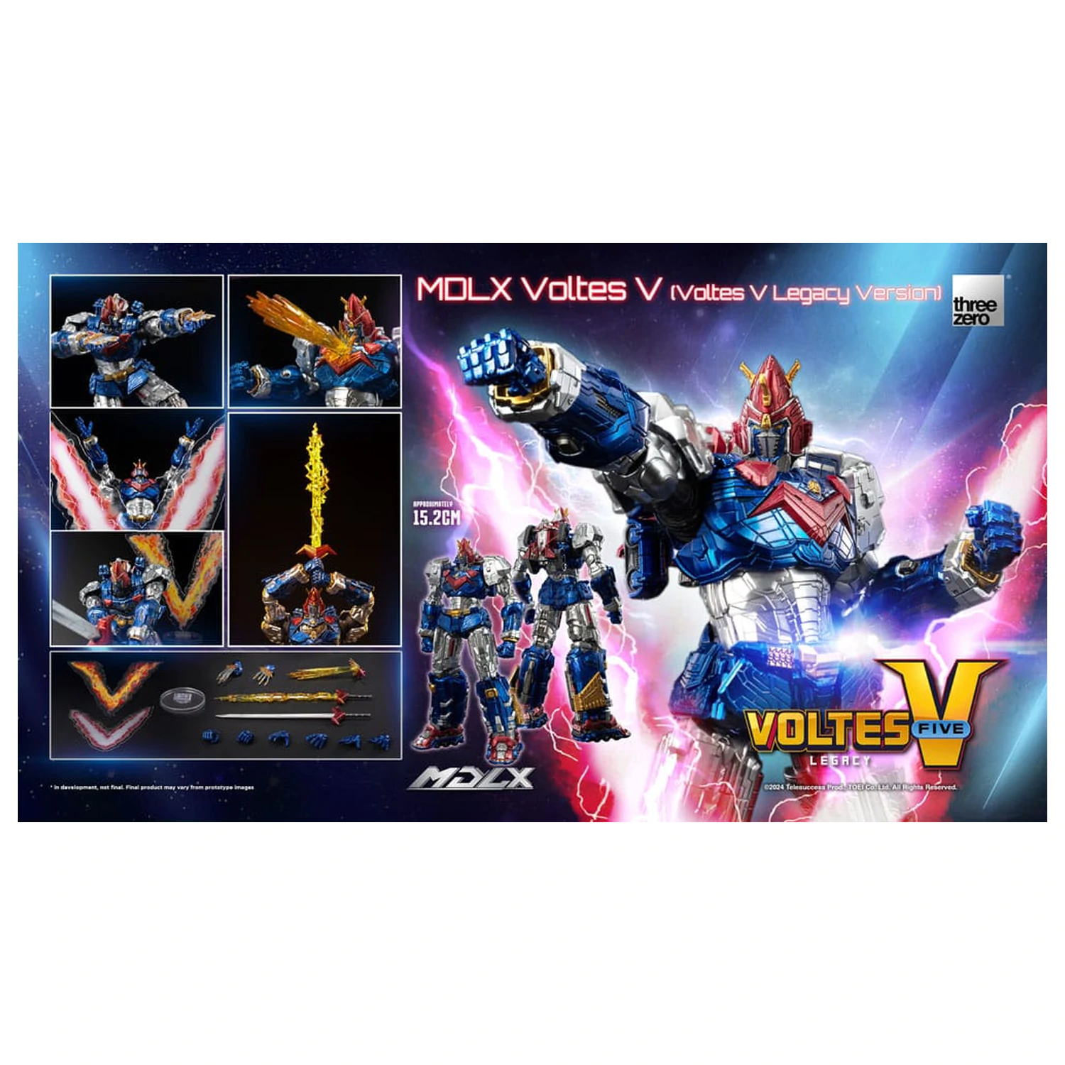 Voltes V MDLX akcijska figura Cliffjumper (Voltes V Legacy Version) 15 cm fotografija izdelka