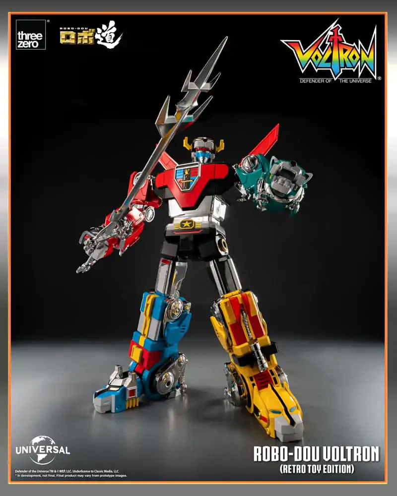 Voltron: Defender of the Universe Robo-Dou Akcijska Figura Voltron Retro Toy Edition 27 cm fotografija izdelka