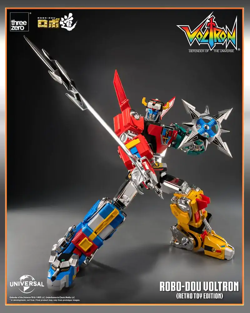 Voltron: Defender of the Universe Robo-Dou Akcijska Figura Voltron Retro Toy Edition 27 cm fotografija izdelka