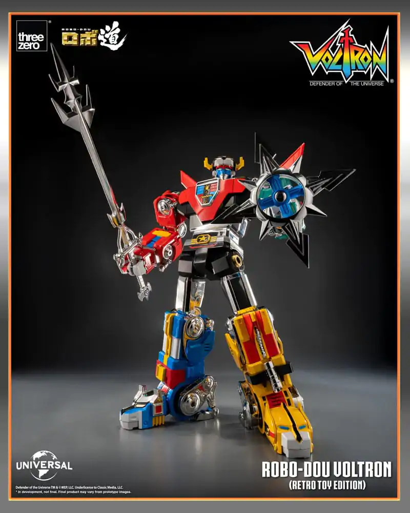 Voltron: Defender of the Universe Robo-Dou Akcijska Figura Voltron Retro Toy Edition 27 cm fotografija izdelka