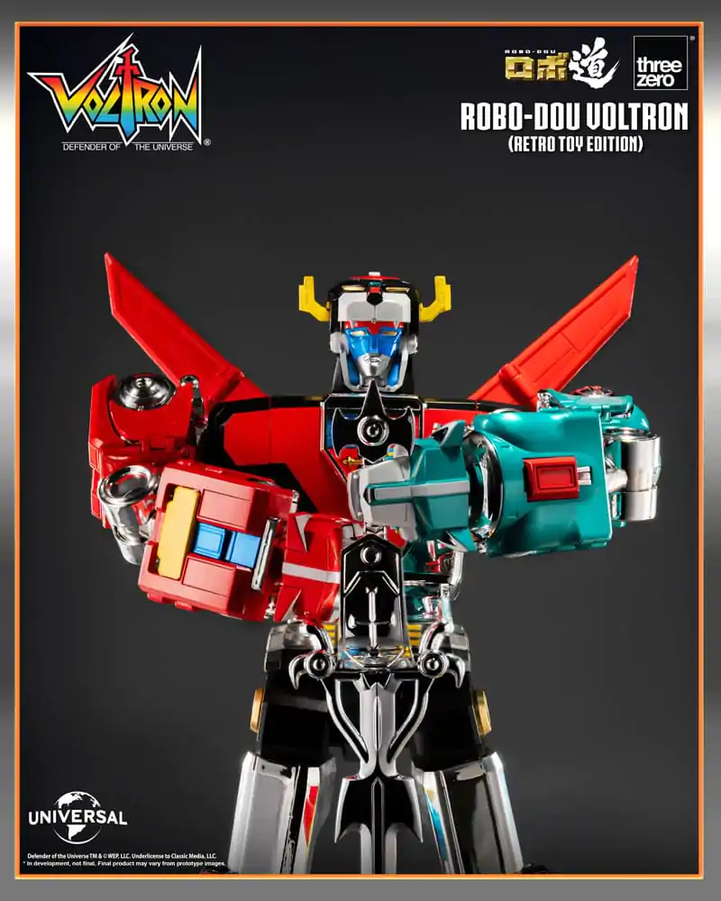 Voltron: Defender of the Universe Robo-Dou Akcijska Figura Voltron Retro Toy Edition 27 cm fotografija izdelka
