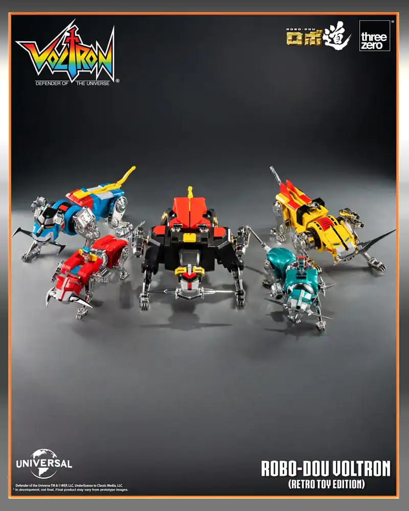 Voltron: Defender of the Universe Robo-Dou Akcijska Figura Voltron Retro Toy Edition 27 cm fotografija izdelka