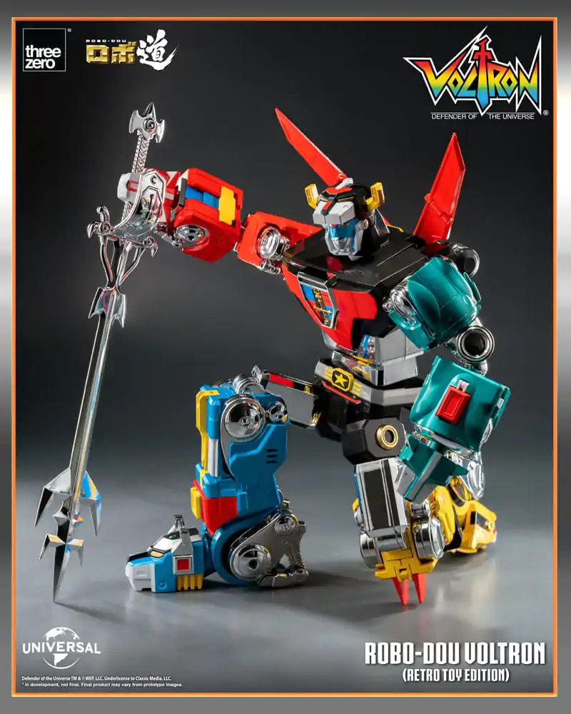 Voltron: Defender of the Universe Robo-Dou Akcijska Figura Voltron Retro Toy Edition 27 cm fotografija izdelka
