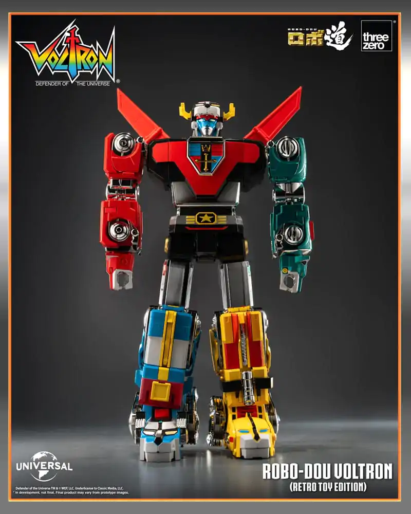 Voltron: Defender of the Universe Robo-Dou Akcijska Figura Voltron Retro Toy Edition 27 cm fotografija izdelka