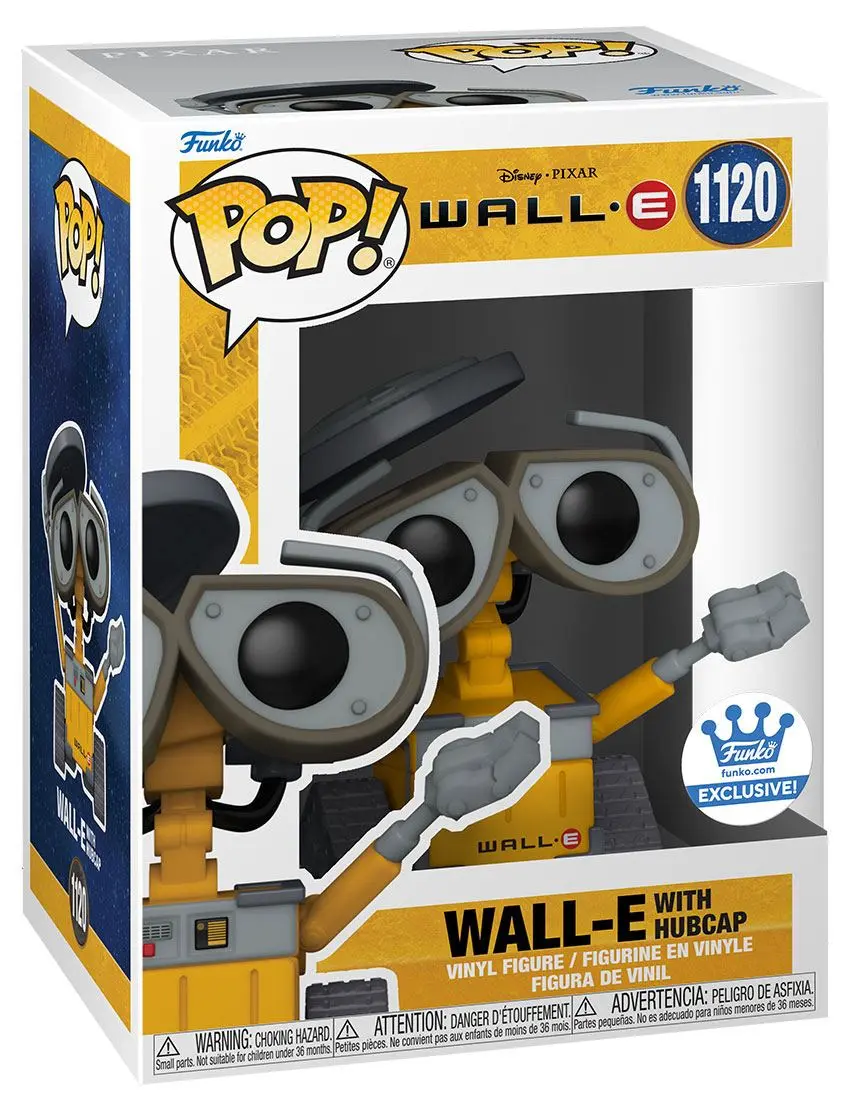 Wall-E POP! Movies Vinyl Figure Wall-E s Pokrovom Platišča Ekskluzivno 9 cm fotografija izdelka