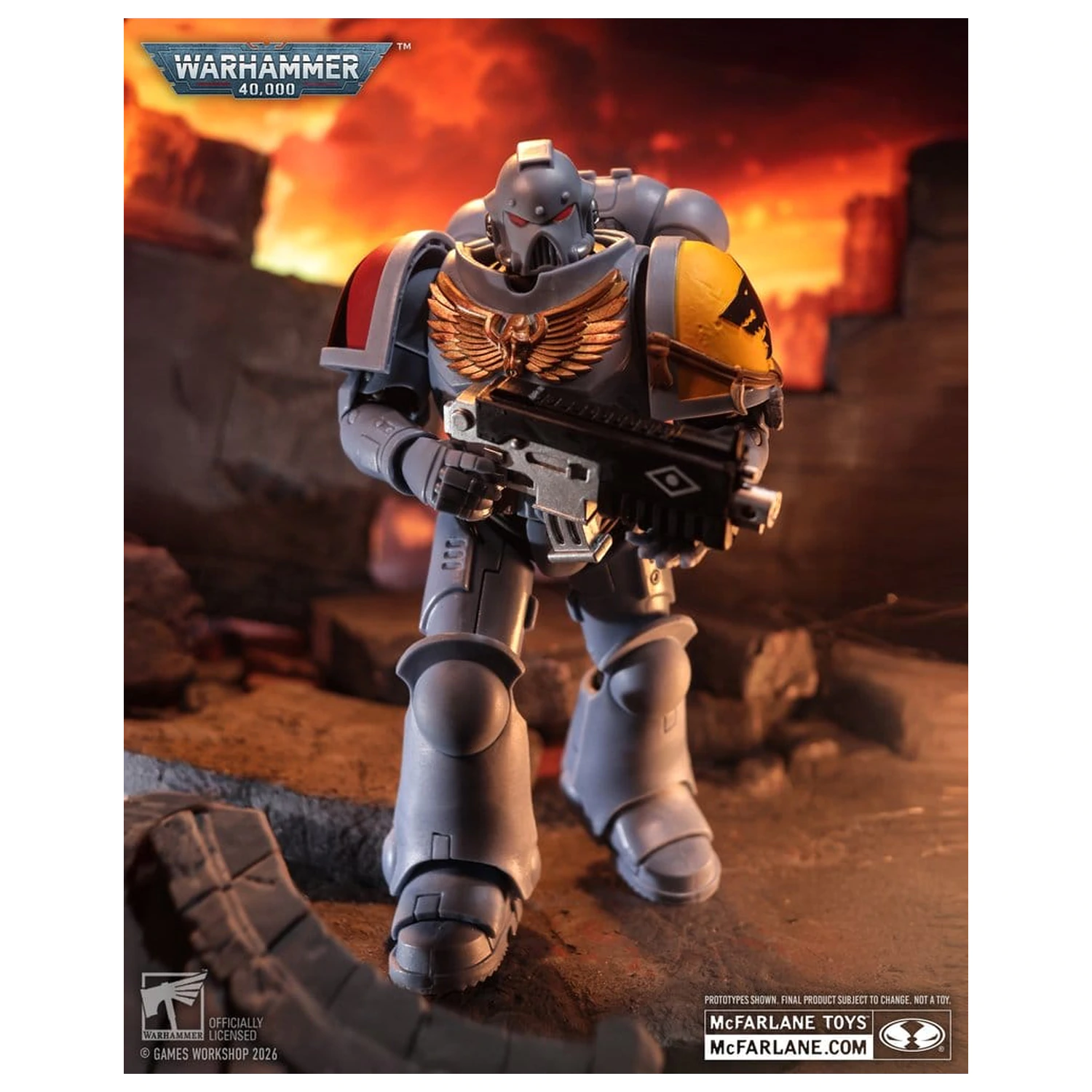 Warhammer 40,000 Akcijska figura Grey Hunter (Space Wolves) 18 cm fotografija izdelka