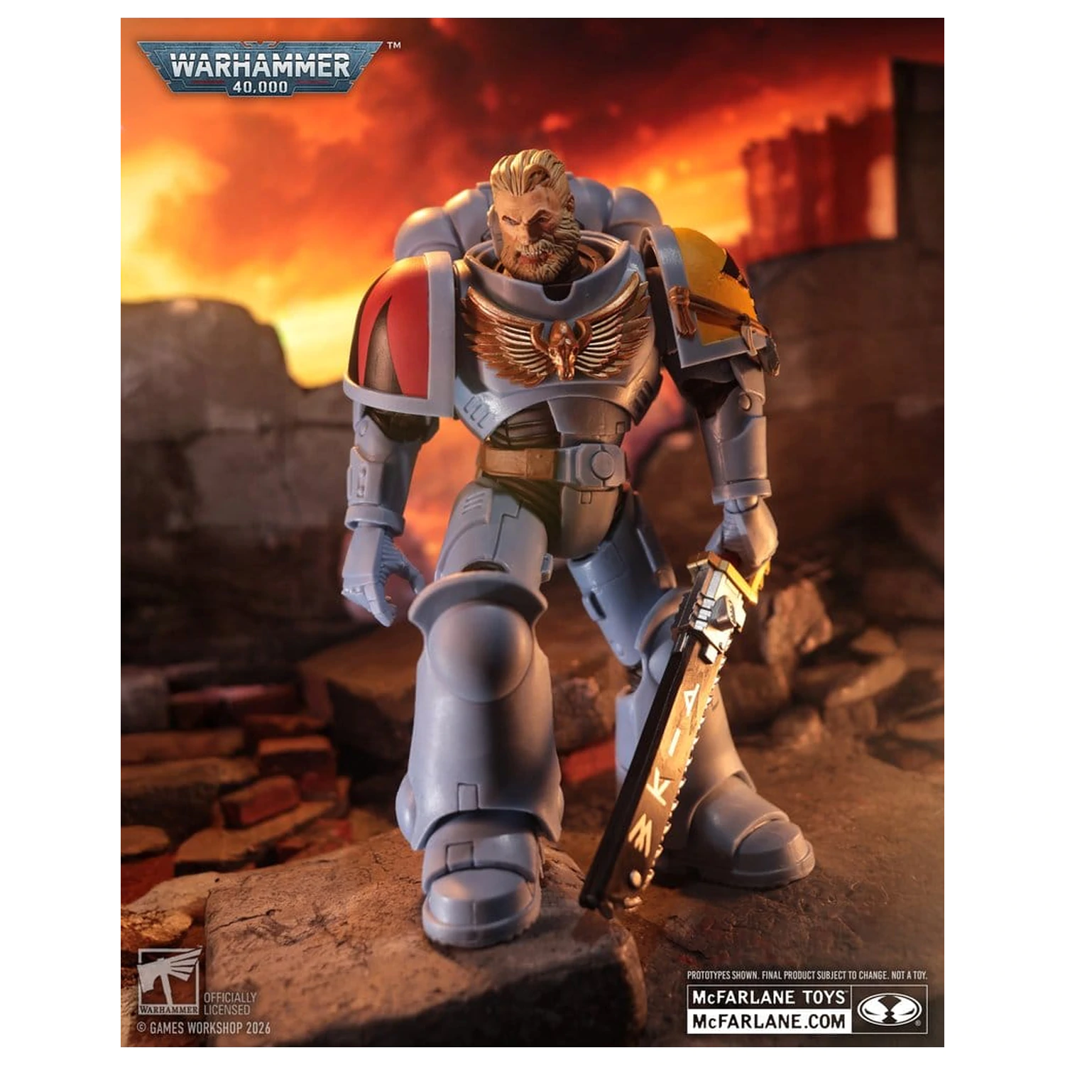 Warhammer 40,000 Akcijska figura Grey Hunter (Space Wolves) 18 cm fotografija izdelka