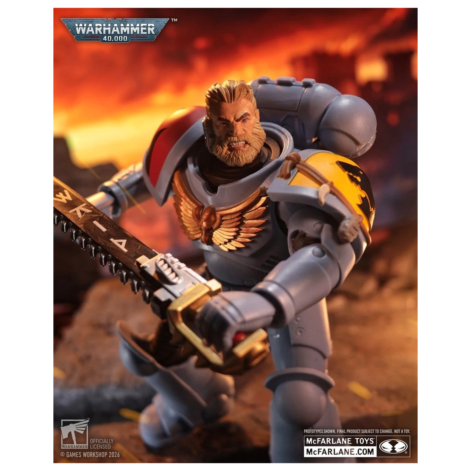 Warhammer 40,000 Akcijska figura Grey Hunter (Space Wolves) 18 cm fotografija izdelka