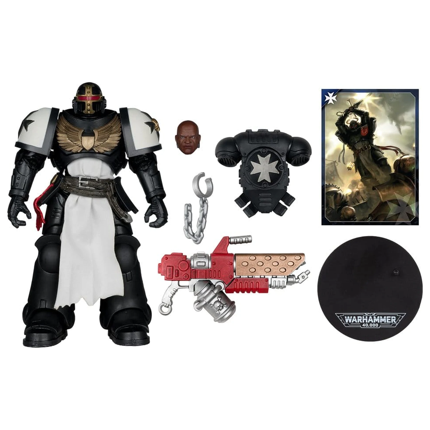 Warhammer 40,000 Akcijska figura Primaris Crusader (Black Templars) 18 cm fotografija izdelka