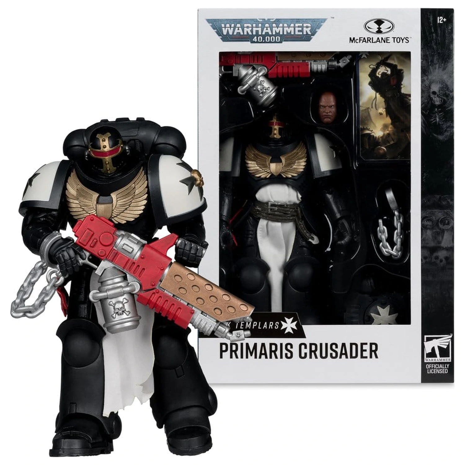 Warhammer 40,000 Akcijska figura Primaris Crusader (Black Templars) 18 cm fotografija izdelka