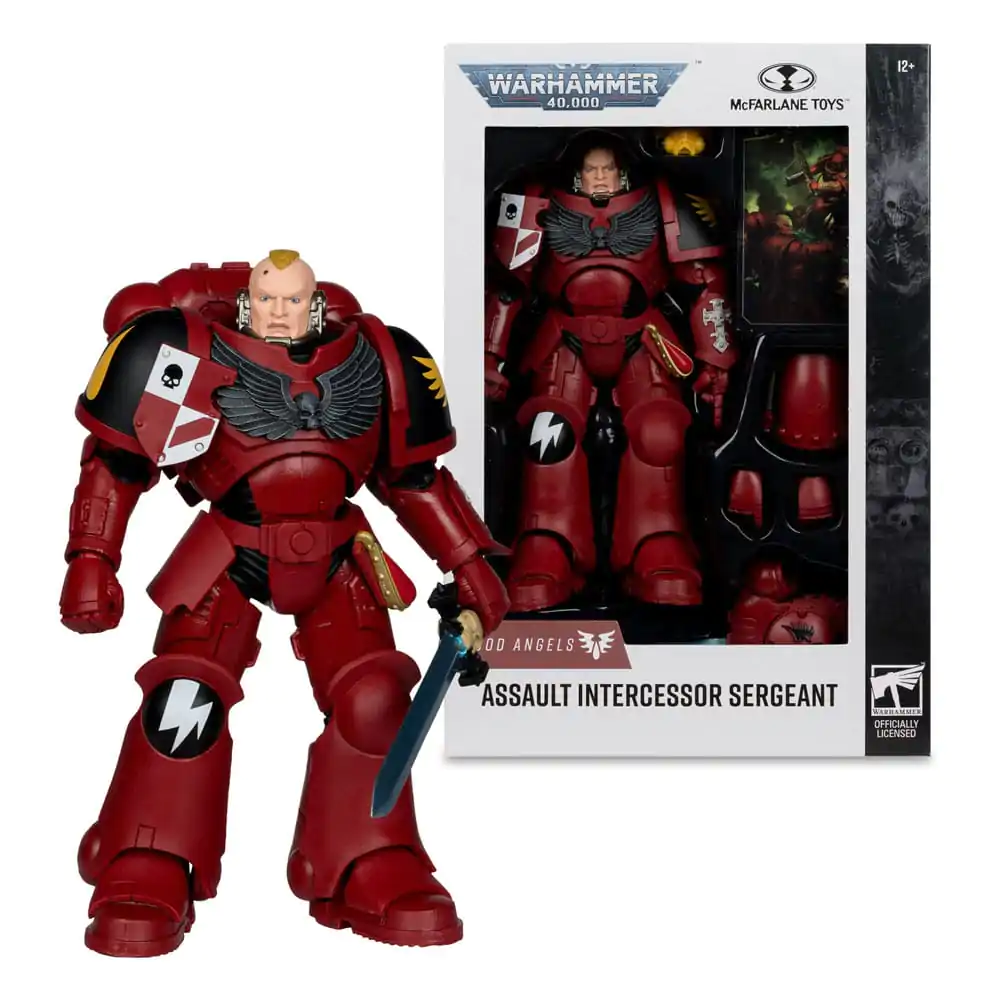 Warhammer 40,000 Action Figura Assault Intercessor Sergeant (Blood Angel) 18 cm fotografija izdelka