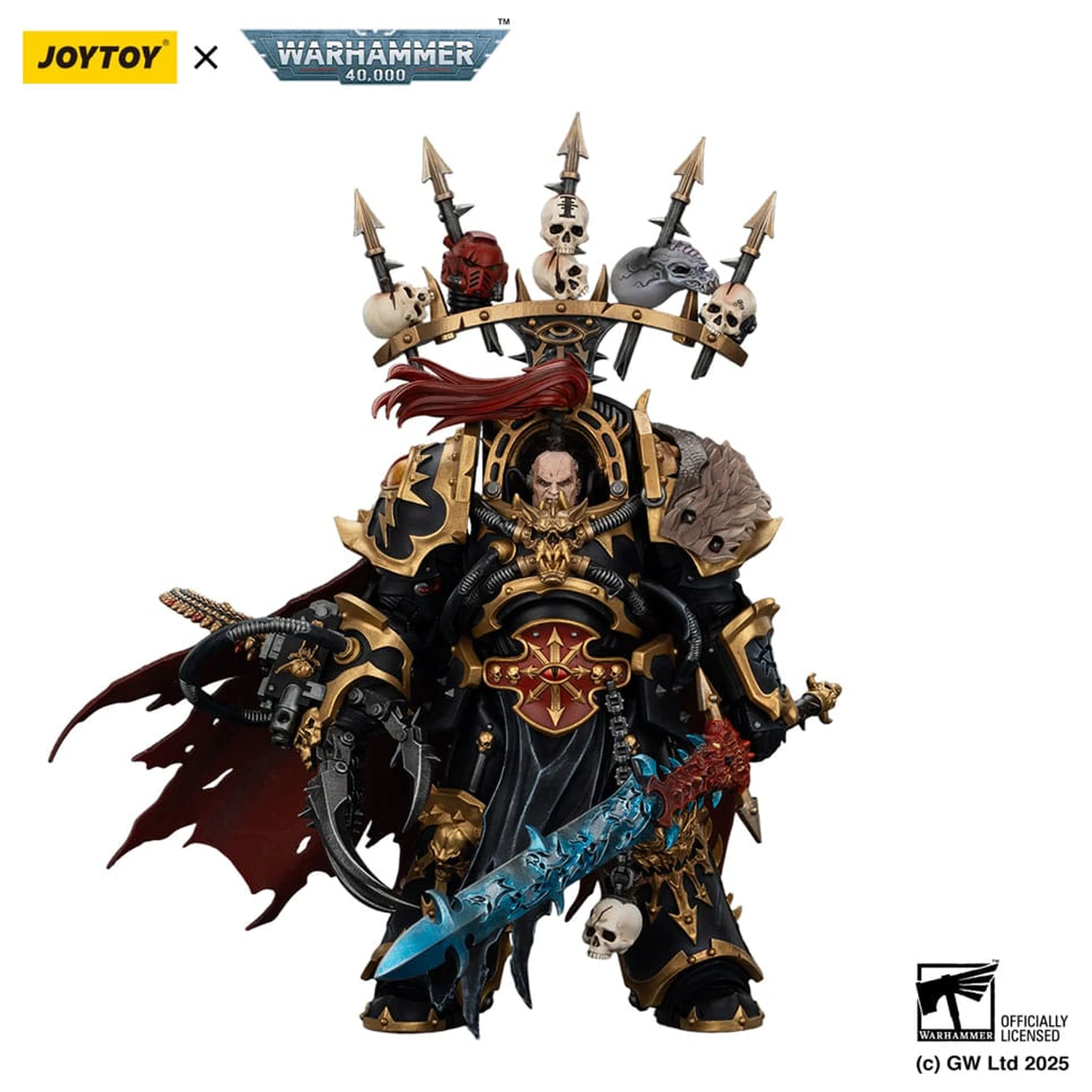 Warhammer 40,000 Akcijska figura Black Legion Abaddon the Despoiler with Drach'nyen and the Talo 16 cm fotografija izdelka