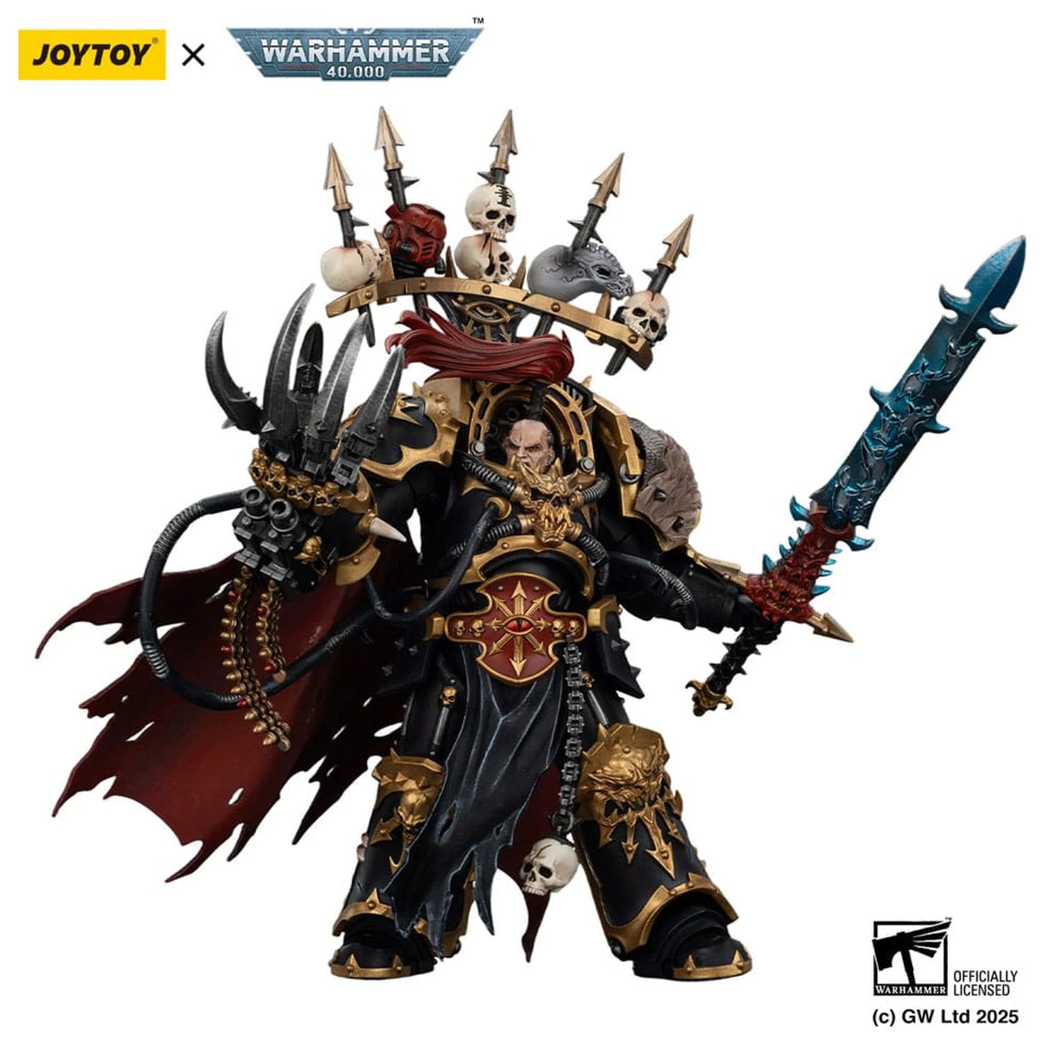 Warhammer 40,000 Akcijska figura Black Legion Abaddon the Despoiler with Drach'nyen and the Talo 16 cm fotografija izdelka