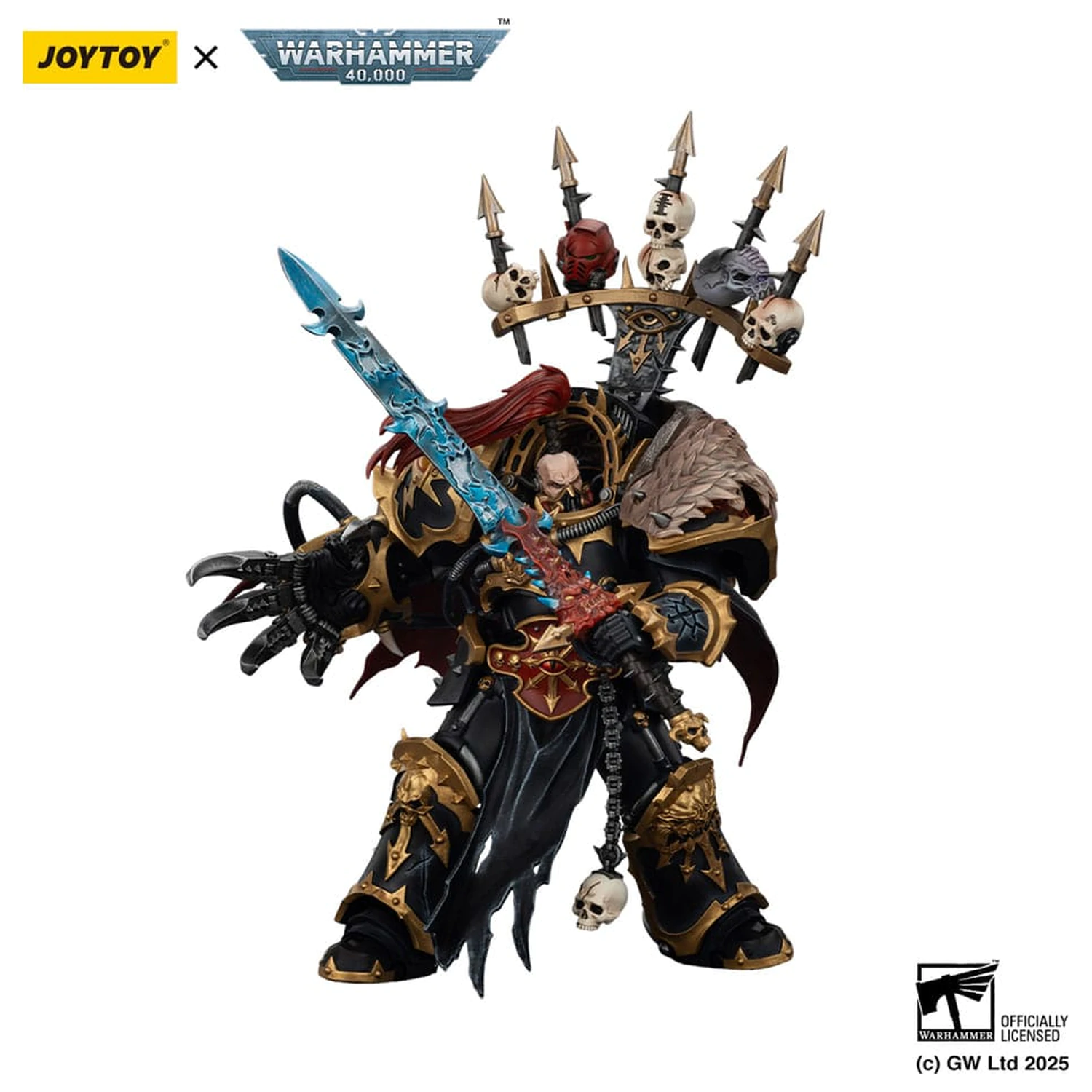 Warhammer 40,000 Akcijska figura Black Legion Abaddon the Despoiler with Drach'nyen and the Talo 16 cm fotografija izdelka
