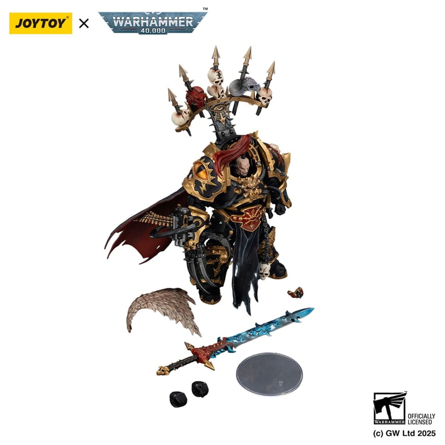 Warhammer 40,000 Akcijska figura Black Legion Abaddon the Despoiler with Drach'nyen and the Talo 16 cm fotografija izdelka