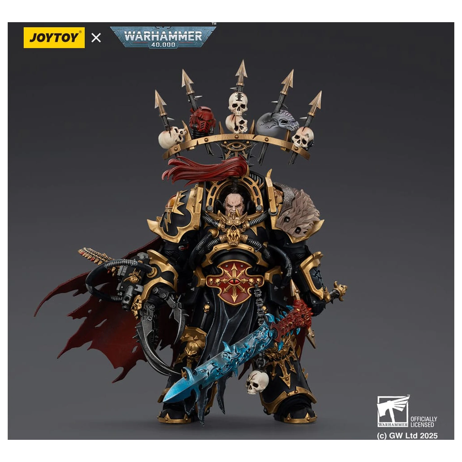 Warhammer 40,000 Akcijska figura Black Legion Abaddon the Despoiler with Drach'nyen and the Talo 16 cm fotografija izdelka