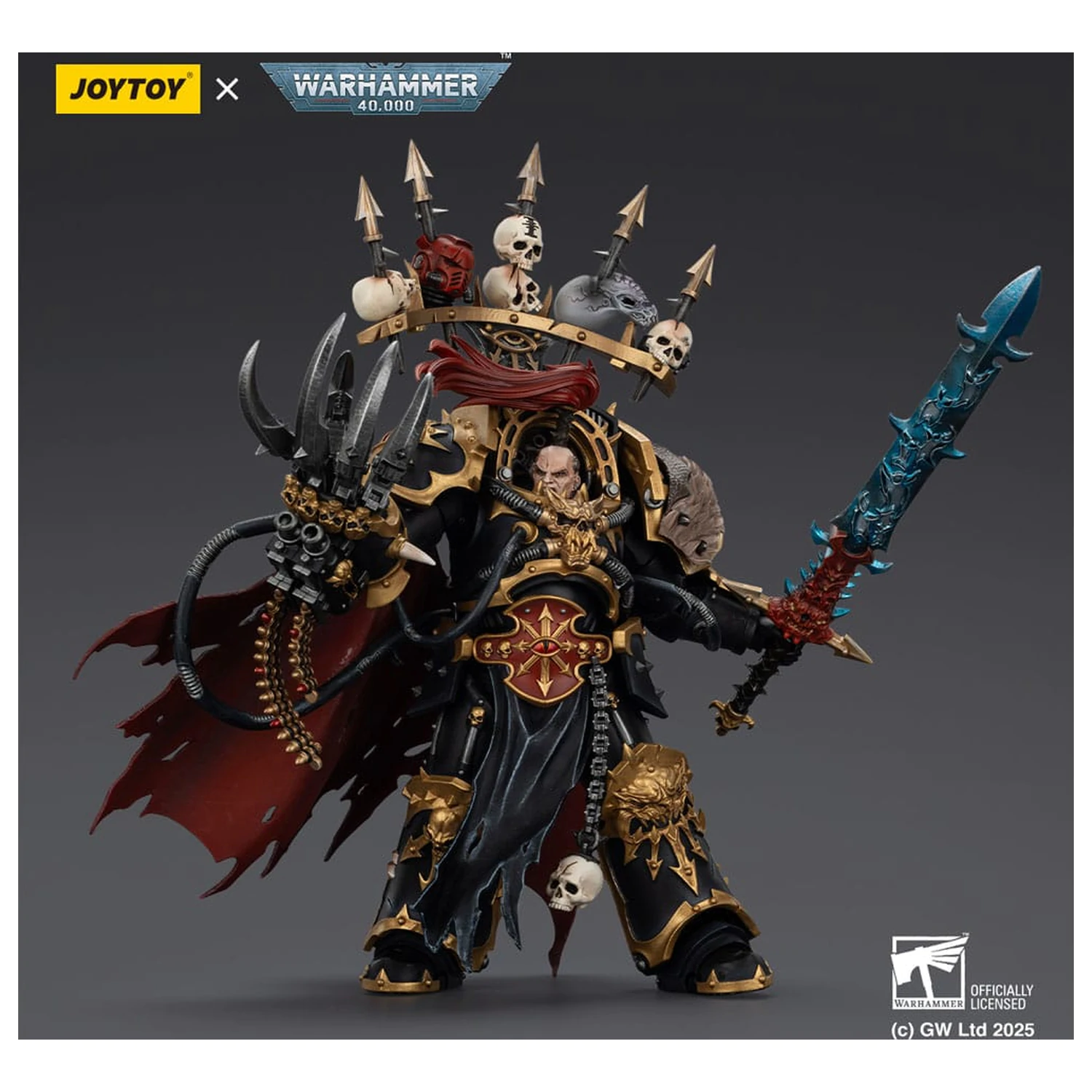 Warhammer 40,000 Akcijska figura Black Legion Abaddon the Despoiler with Drach'nyen and the Talo 16 cm fotografija izdelka