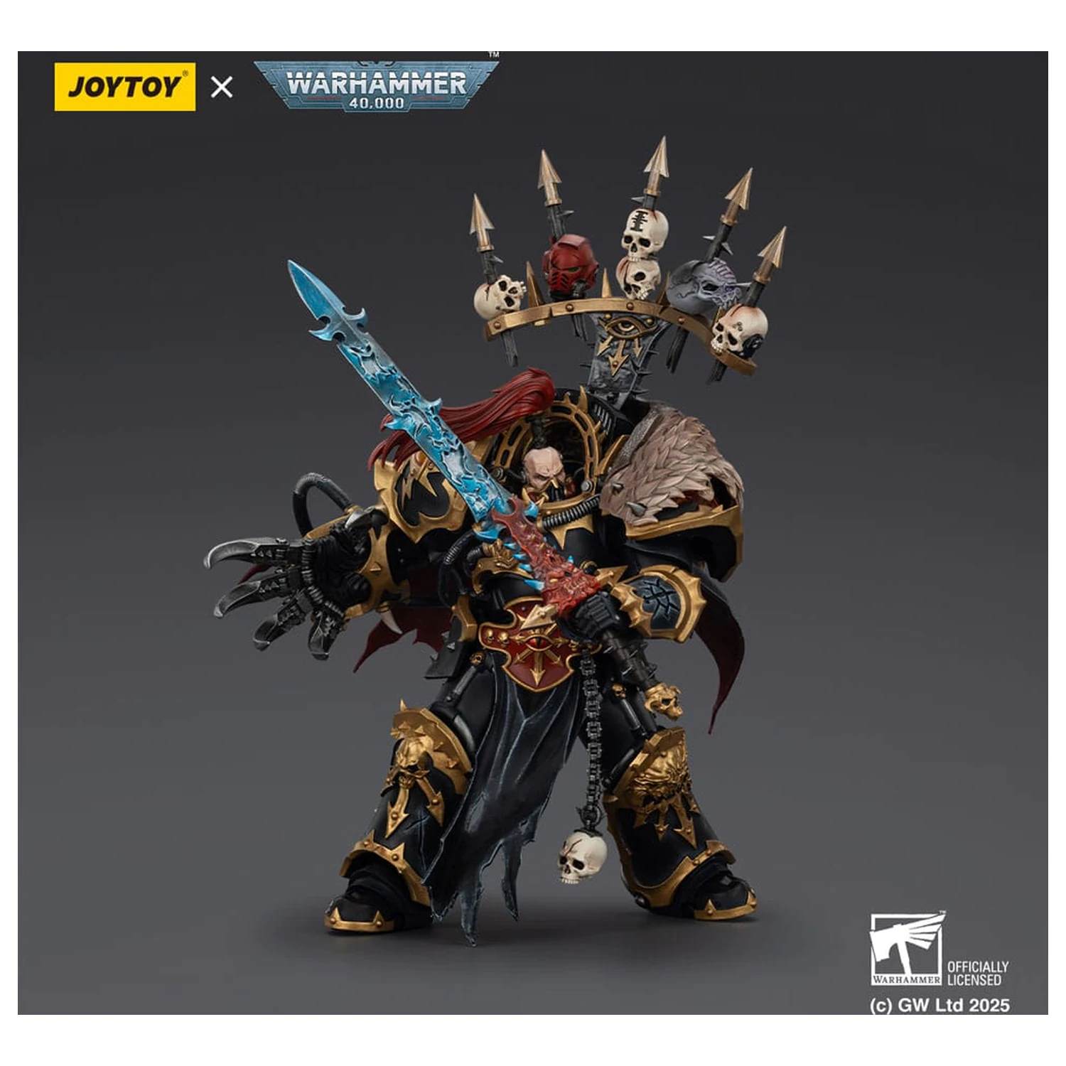 Warhammer 40,000 Akcijska figura Black Legion Abaddon the Despoiler with Drach'nyen and the Talo 16 cm fotografija izdelka