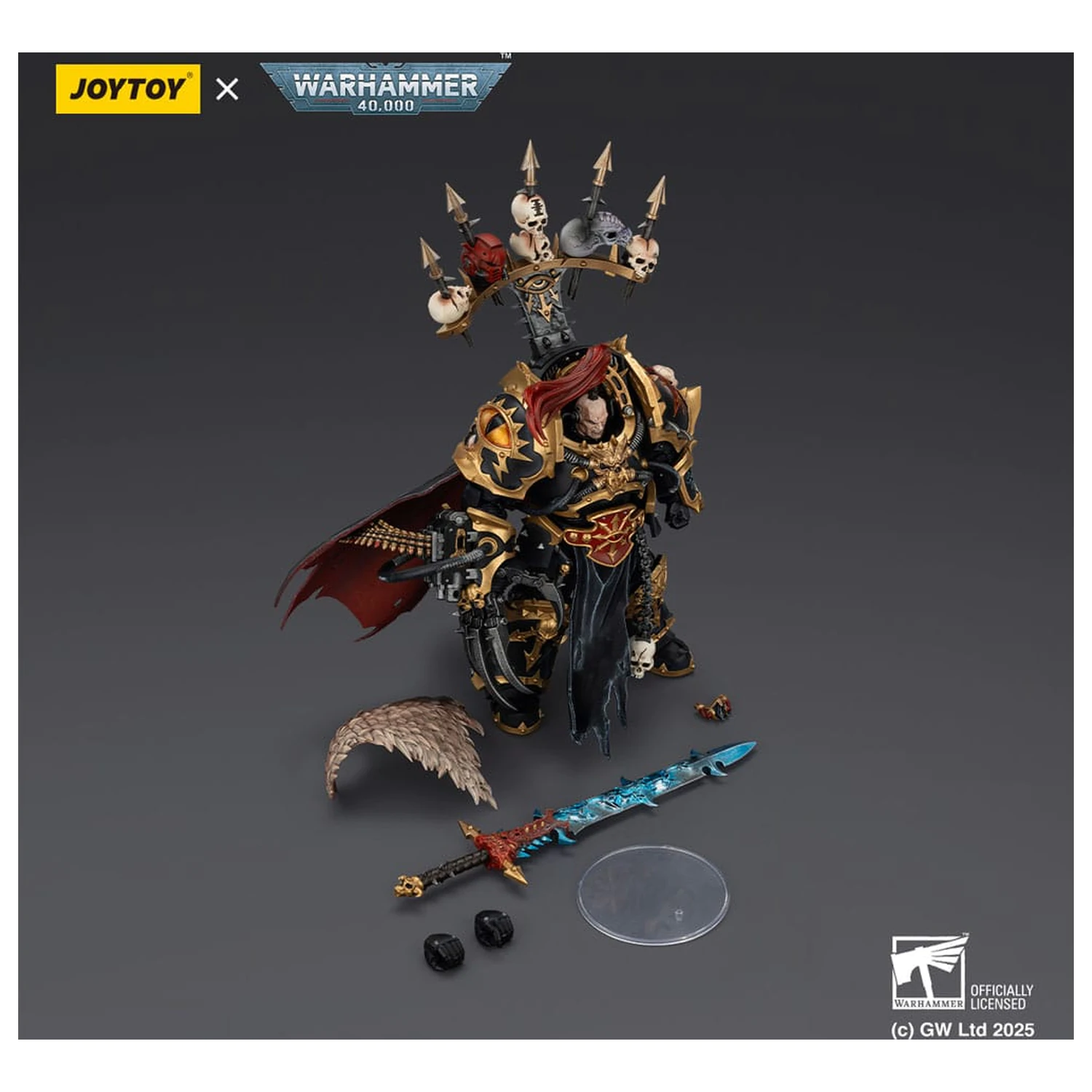 Warhammer 40,000 Akcijska figura Black Legion Abaddon the Despoiler with Drach'nyen and the Talo 16 cm fotografija izdelka