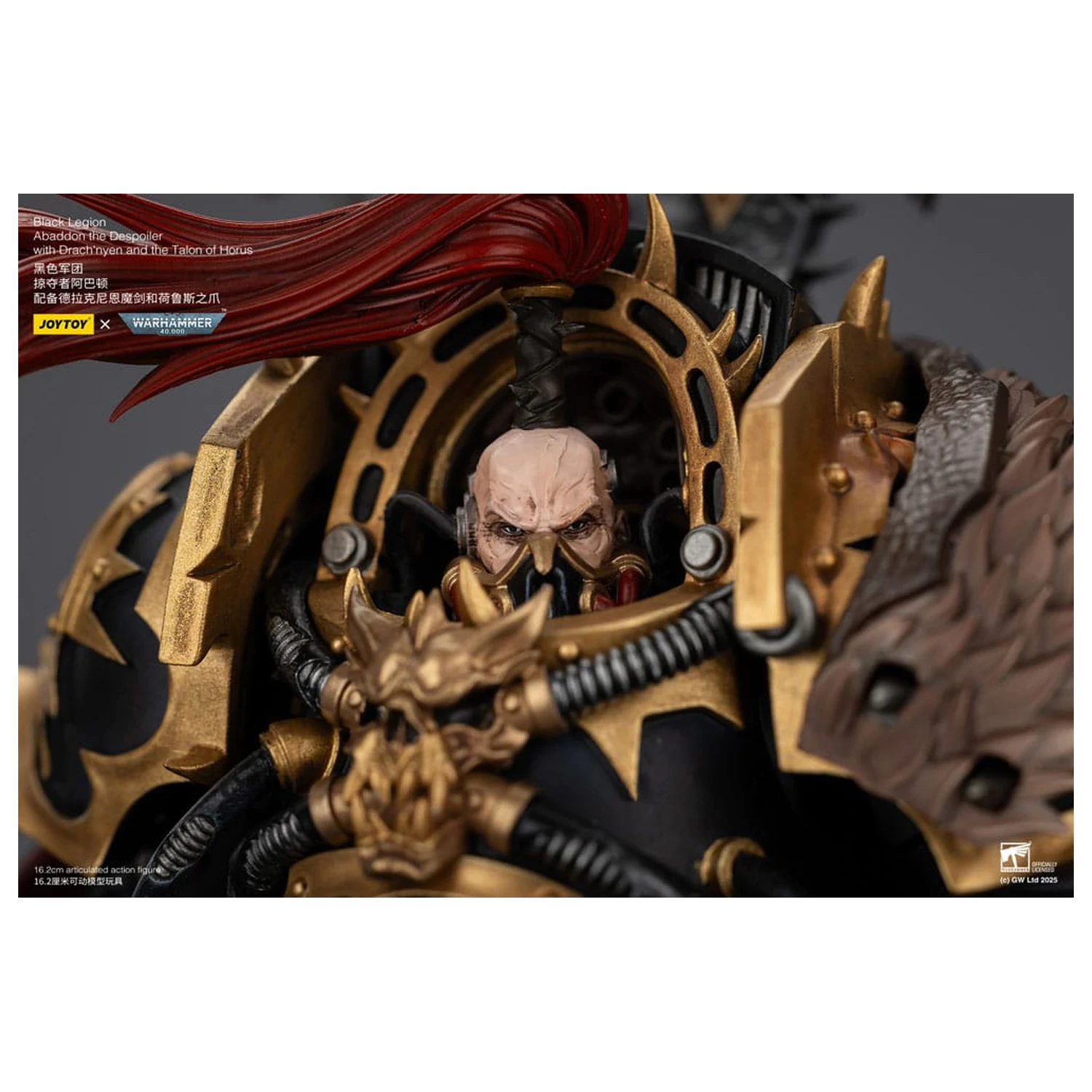 Warhammer 40,000 Akcijska figura Black Legion Abaddon the Despoiler with Drach'nyen and the Talo 16 cm fotografija izdelka