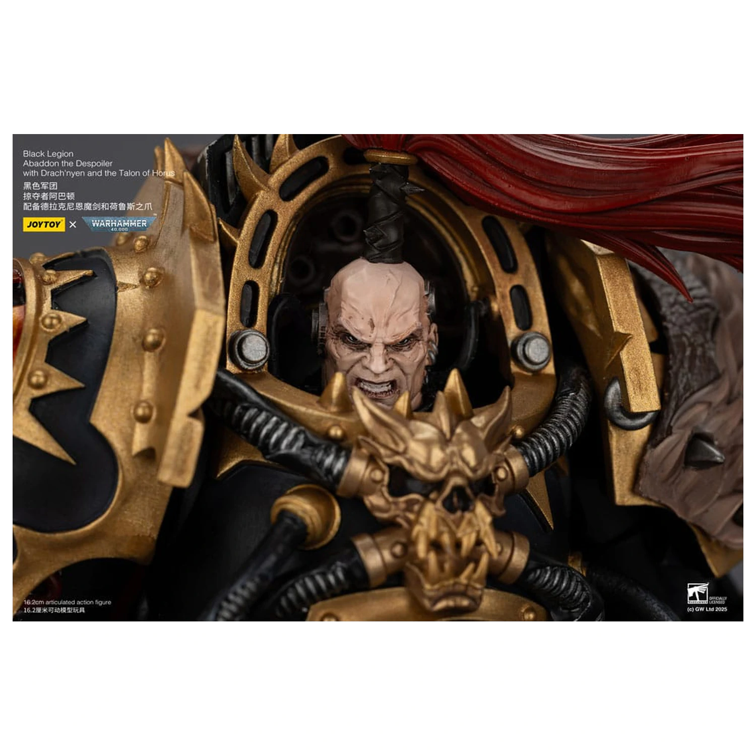 Warhammer 40,000 Akcijska figura Black Legion Abaddon the Despoiler with Drach'nyen and the Talo 16 cm fotografija izdelka