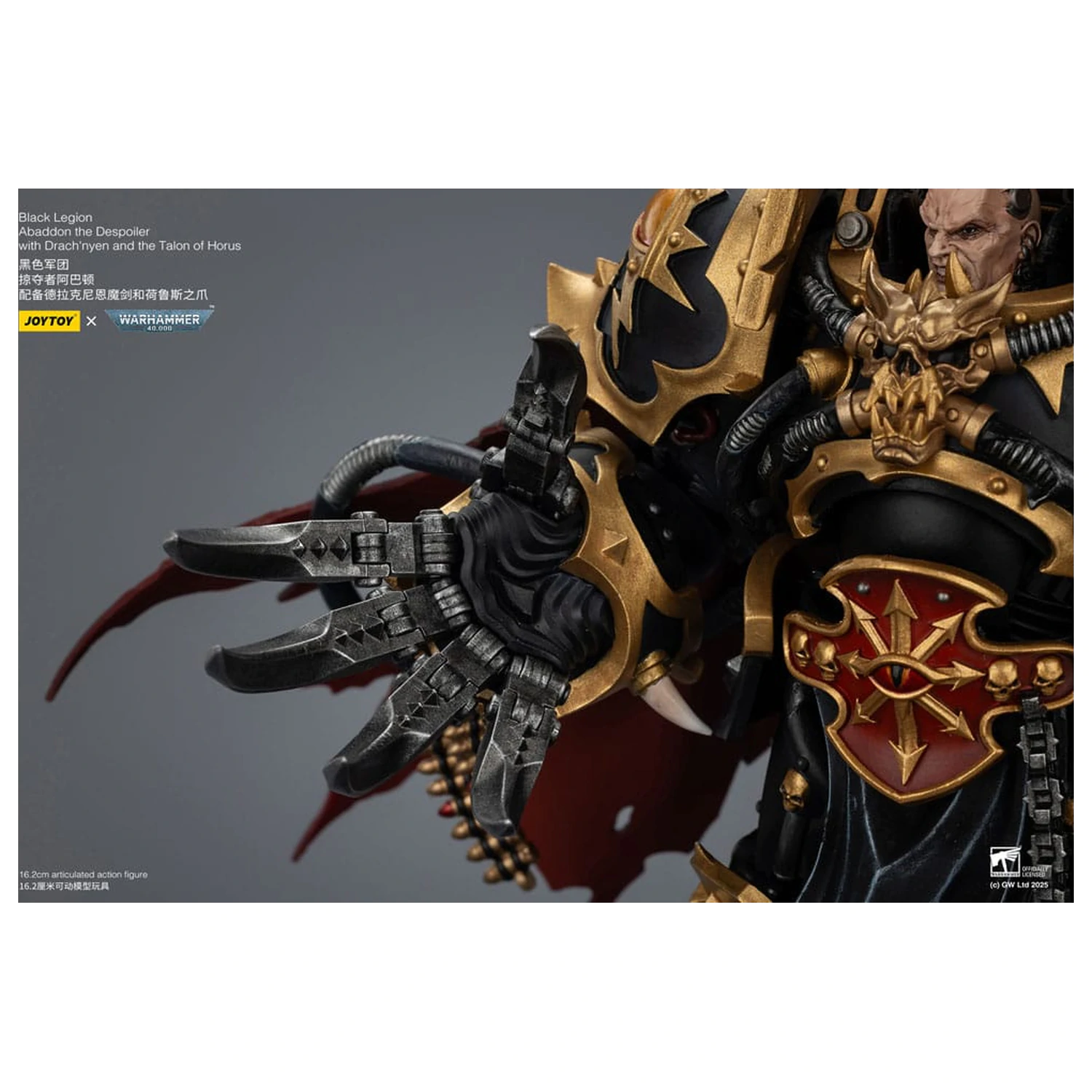 Warhammer 40,000 Akcijska figura Black Legion Abaddon the Despoiler with Drach'nyen and the Talo 16 cm fotografija izdelka
