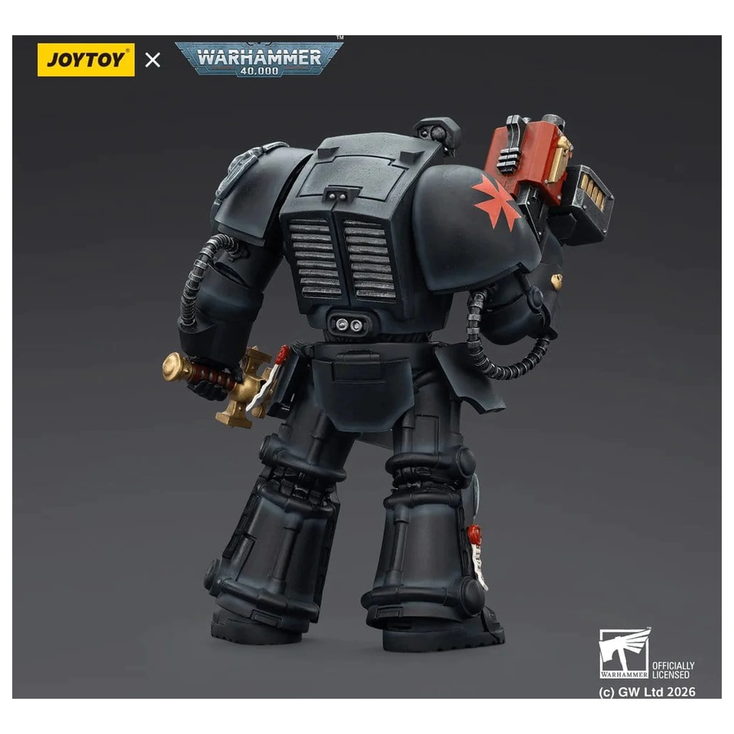 Warhammer 40,000 Akcijska figura Black Templars Terminator 1 z Power Sword in Storm Bolter 14 cm fotografija izdelka