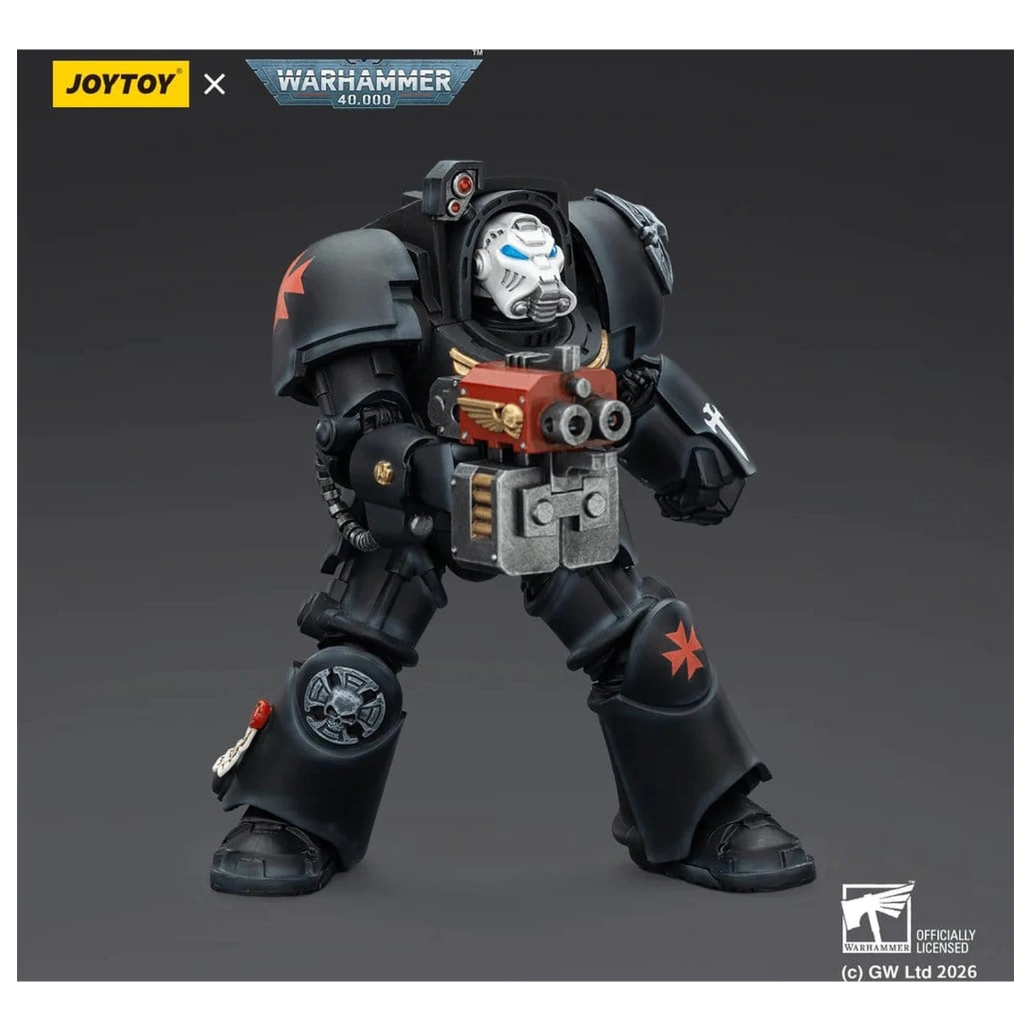 Warhammer 40,000 Akcijska figura Black Templars Terminator 2 z Power Fist in Storm Bolter 14 cm fotografija izdelka