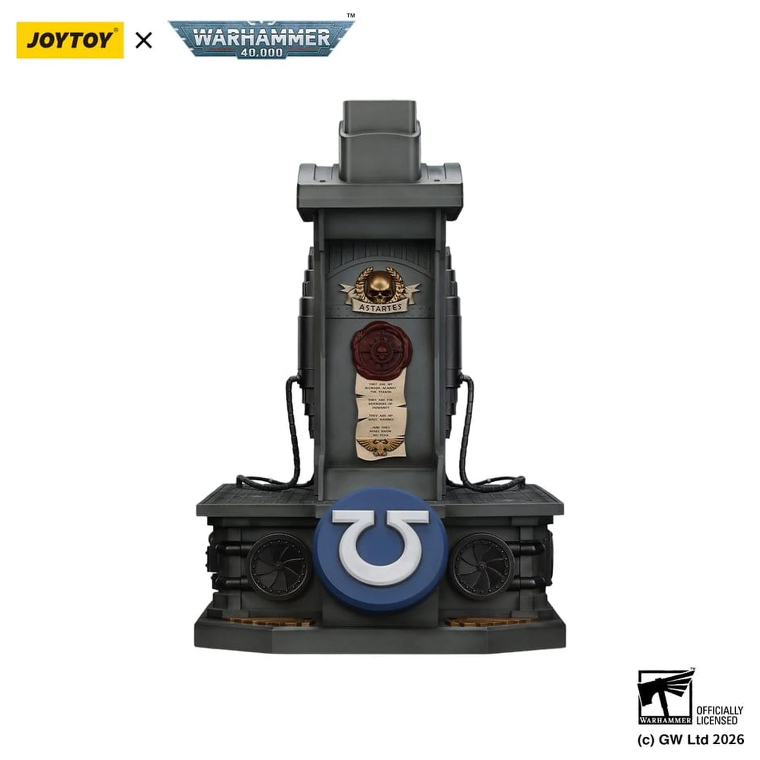 Warhammer 40,000 Captain MkX Čelada & Stojalo za prikaz Ultramarines 44 cm fotografija izdelka