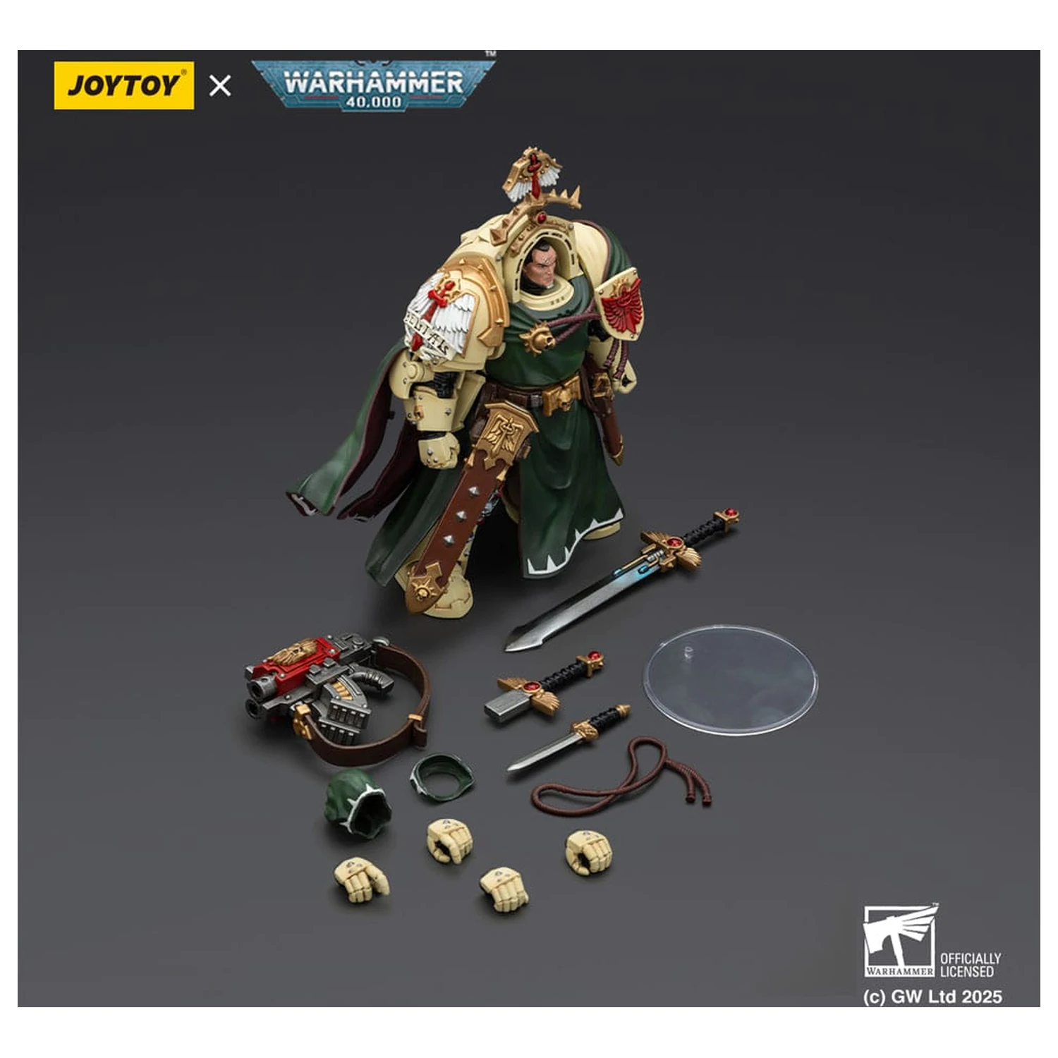 Warhammer 40,000: Dark Angels akcijska figura Belial Grand Master of The Deathwing With the Sword of Silence and Storm Bolter 14 cm fotografija izdelka