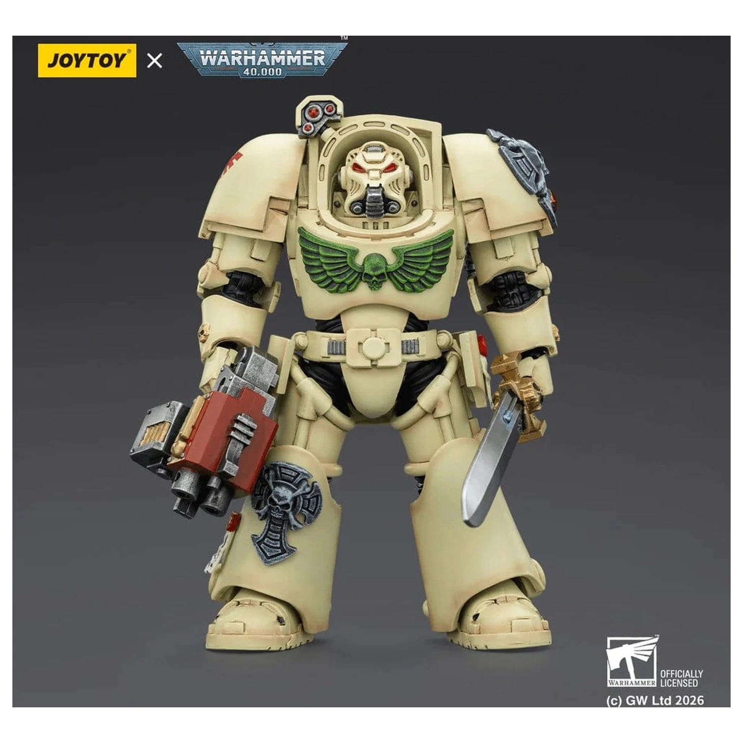 Warhammer 40,000 Action Figure Dark Angels Deathwing Terminator 1 s Power Sword in Storm Bolter 14 cm fotografija izdelka
