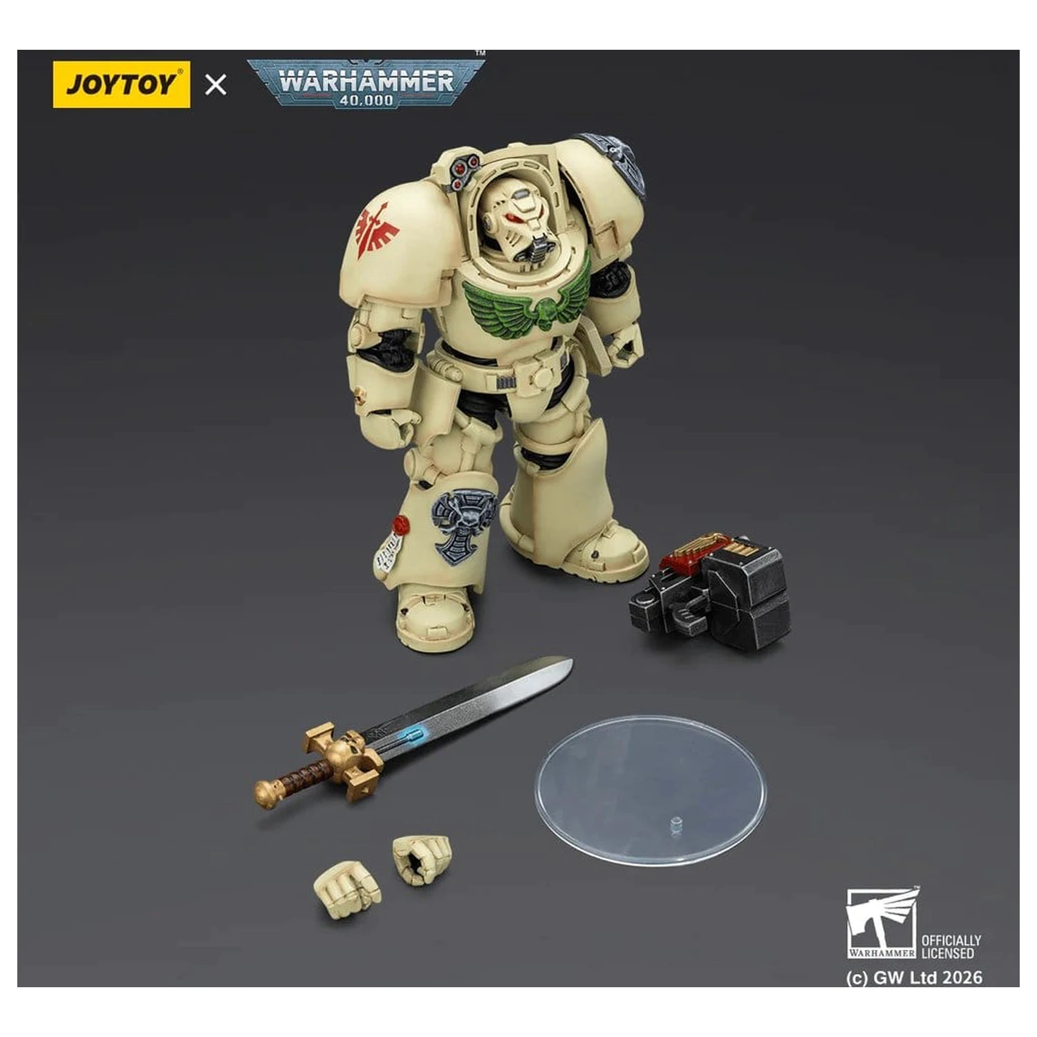 Warhammer 40,000 Action Figure Dark Angels Deathwing Terminator 1 s Power Sword in Storm Bolter 14 cm fotografija izdelka