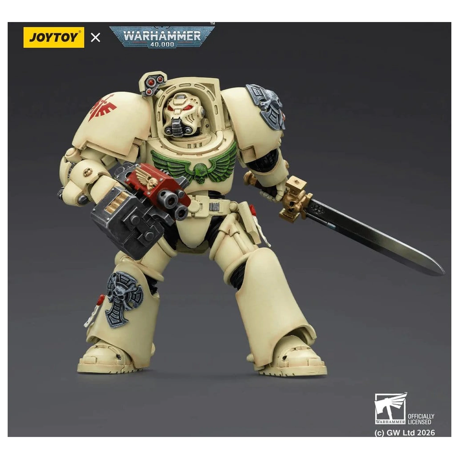 Warhammer 40,000 Action Figure Dark Angels Deathwing Terminator 1 s Power Sword in Storm Bolter 14 cm fotografija izdelka