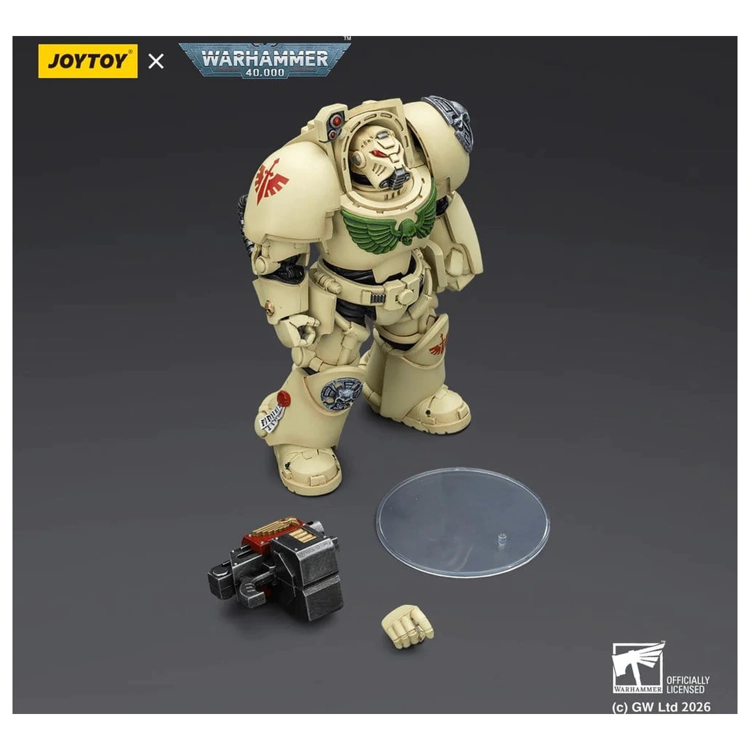 Warhammer 40,000 Akcijska figura Dark Angels Deathwing Terminator 2 with Power Fist and Storm Bolter 14 cm fotografija izdelka