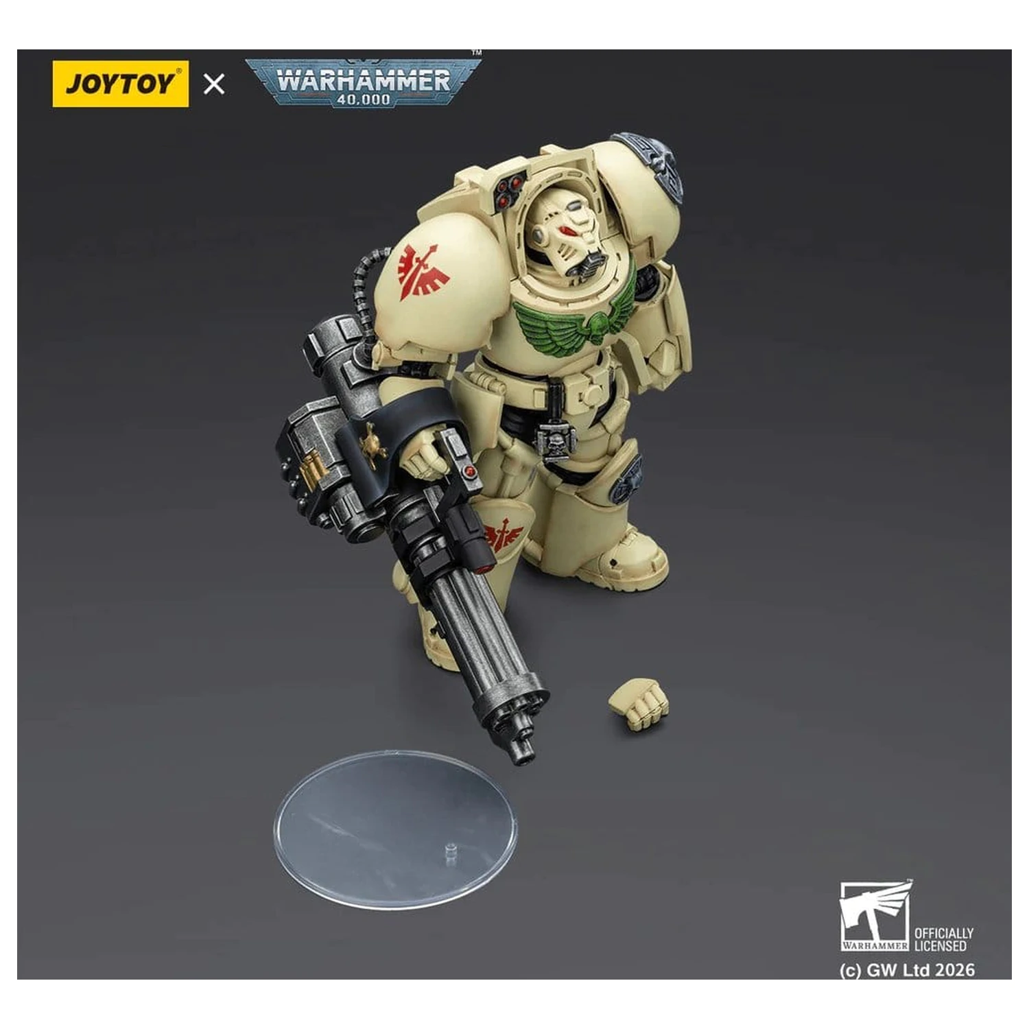 Warhammer 40,000 Akcijska figura Dark Angels Deathwing Terminator 3 z Power Fist in Assault Cannon 14 cm fotografija izdelka