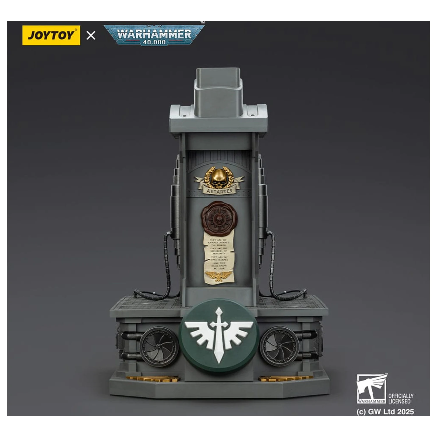 Warhammer 40,000: Dark Angels MkX čelada in stojalo za prikaz 44 cm fotografija izdelka