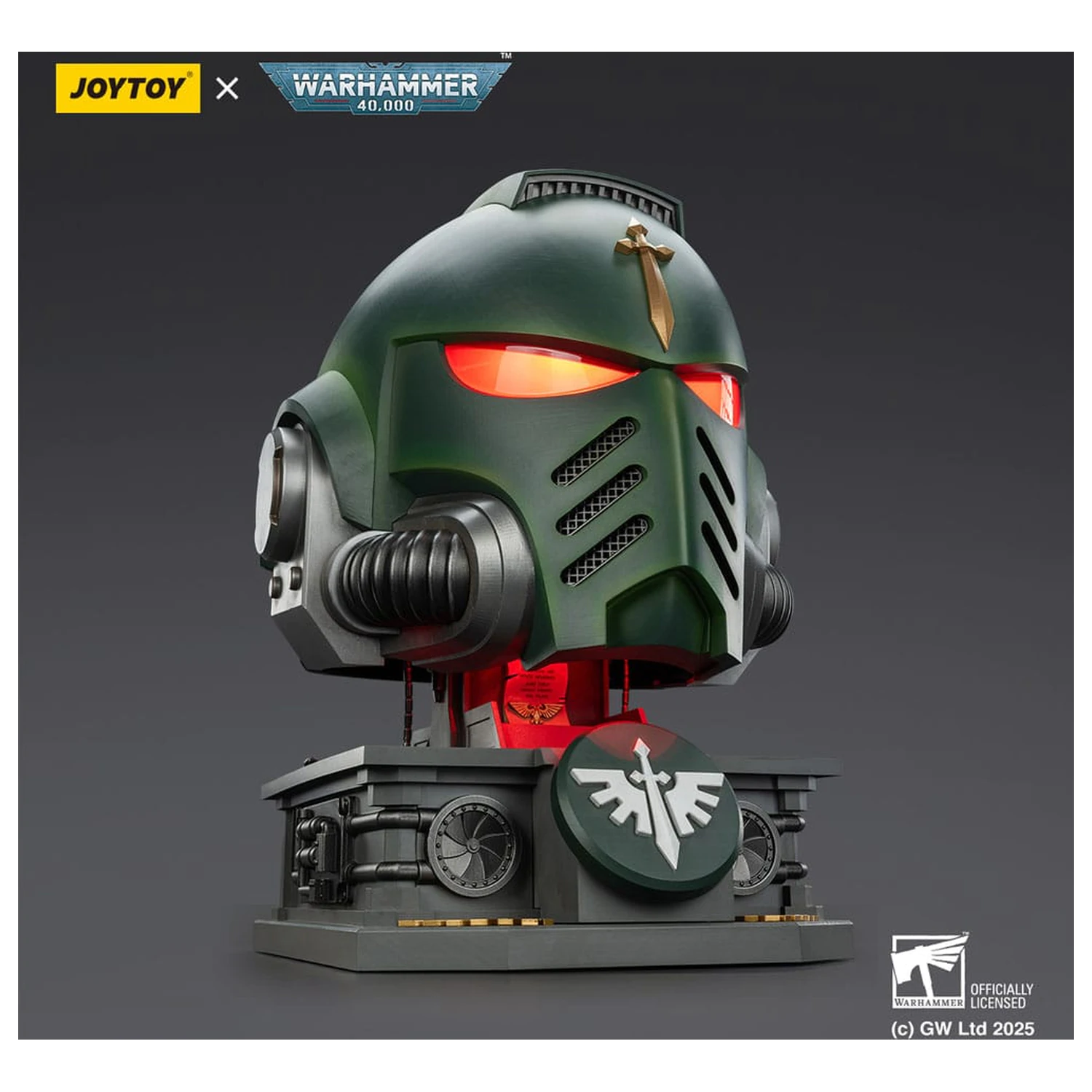 Warhammer 40,000: Dark Angels MkX čelada in stojalo za prikaz 44 cm fotografija izdelka