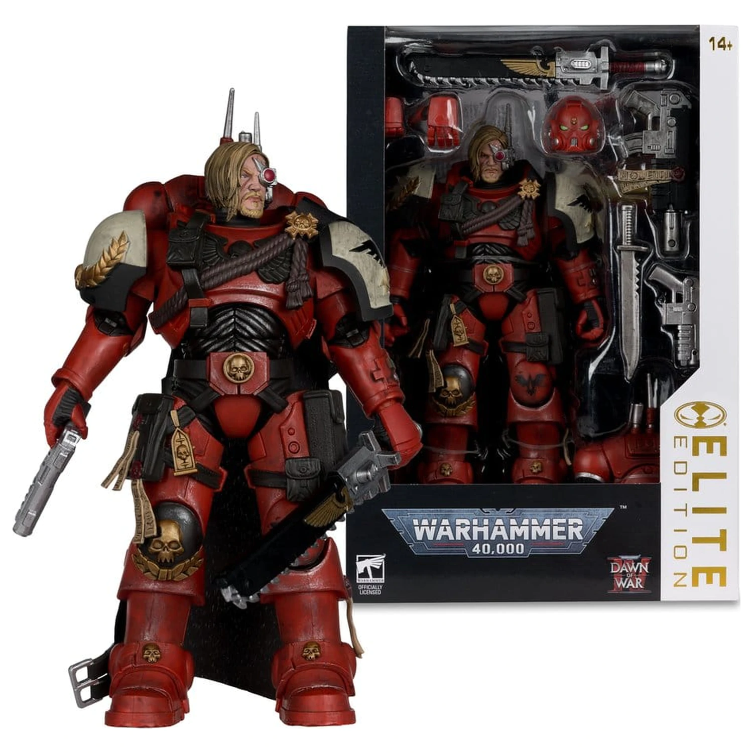 Warhammer 40,000 Dawn of War McFarlane Elite Edition akcijska figura Captain Cyrus (Dawn of War 4) 20 cm fotografija izdelka