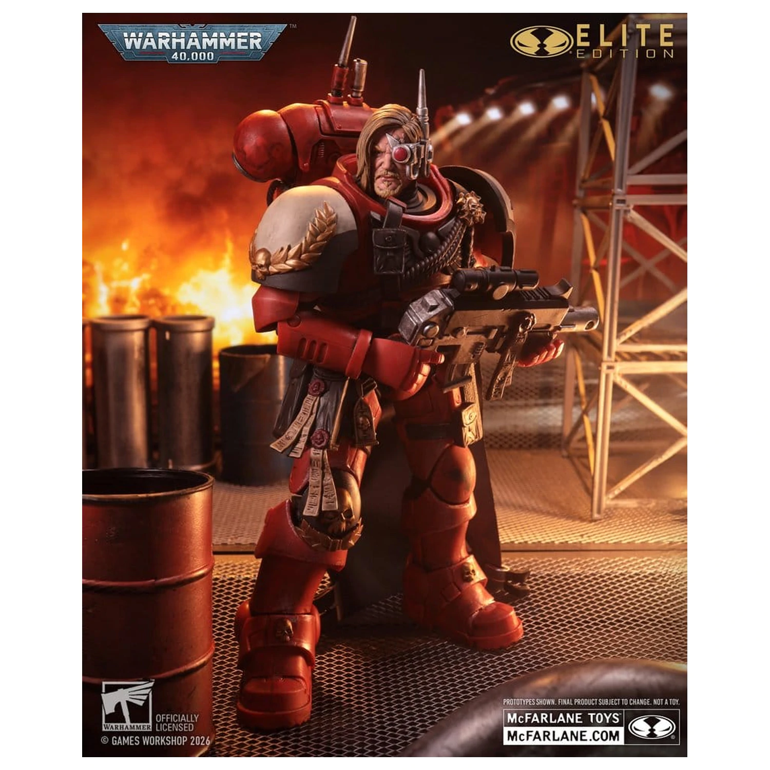 Warhammer 40,000 Dawn of War McFarlane Elite Edition akcijska figura Captain Cyrus (Dawn of War 4) 20 cm fotografija izdelka