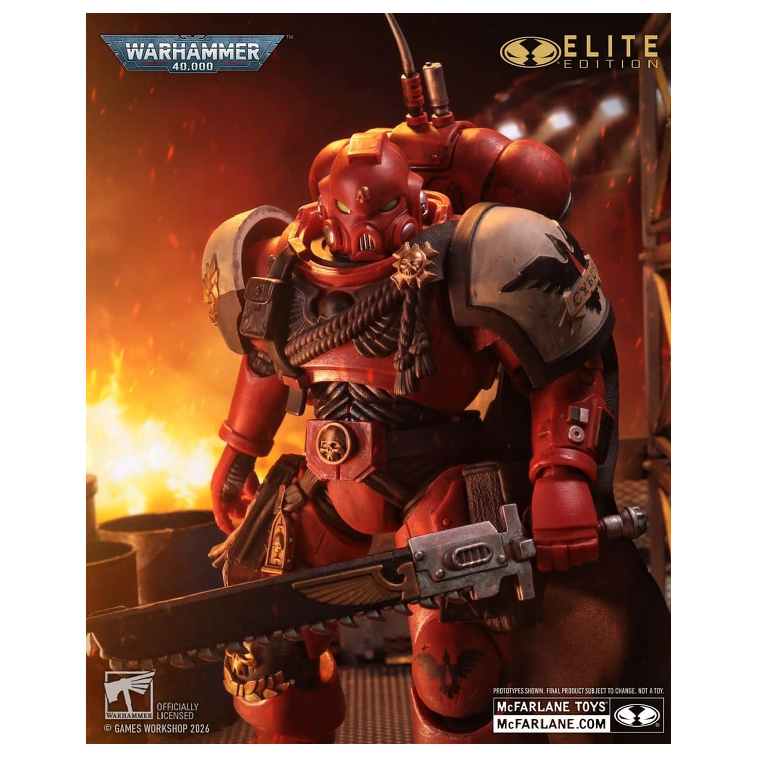 Warhammer 40,000 Dawn of War McFarlane Elite Edition akcijska figura Captain Cyrus (Dawn of War 4) 20 cm fotografija izdelka