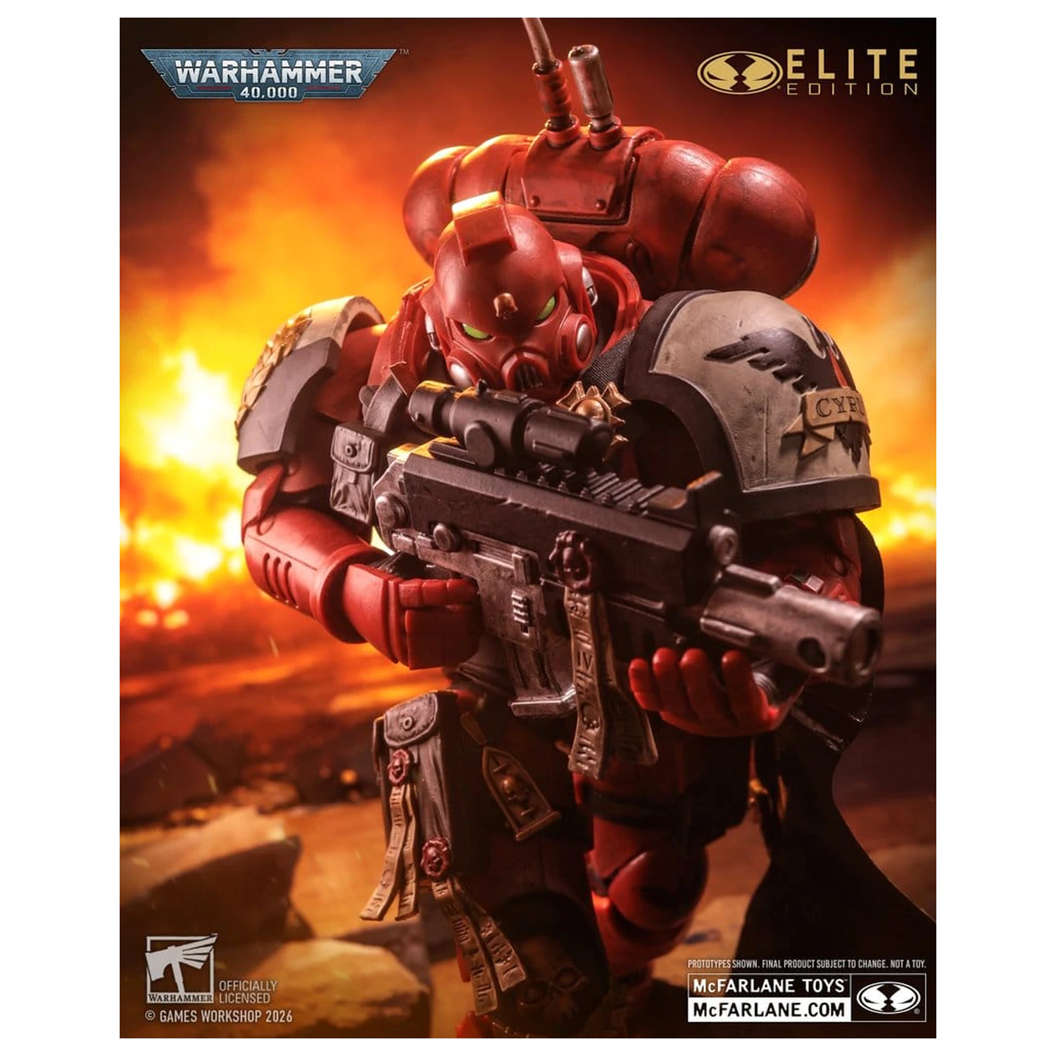 Warhammer 40,000 Dawn of War McFarlane Elite Edition akcijska figura Captain Cyrus (Dawn of War 4) 20 cm fotografija izdelka