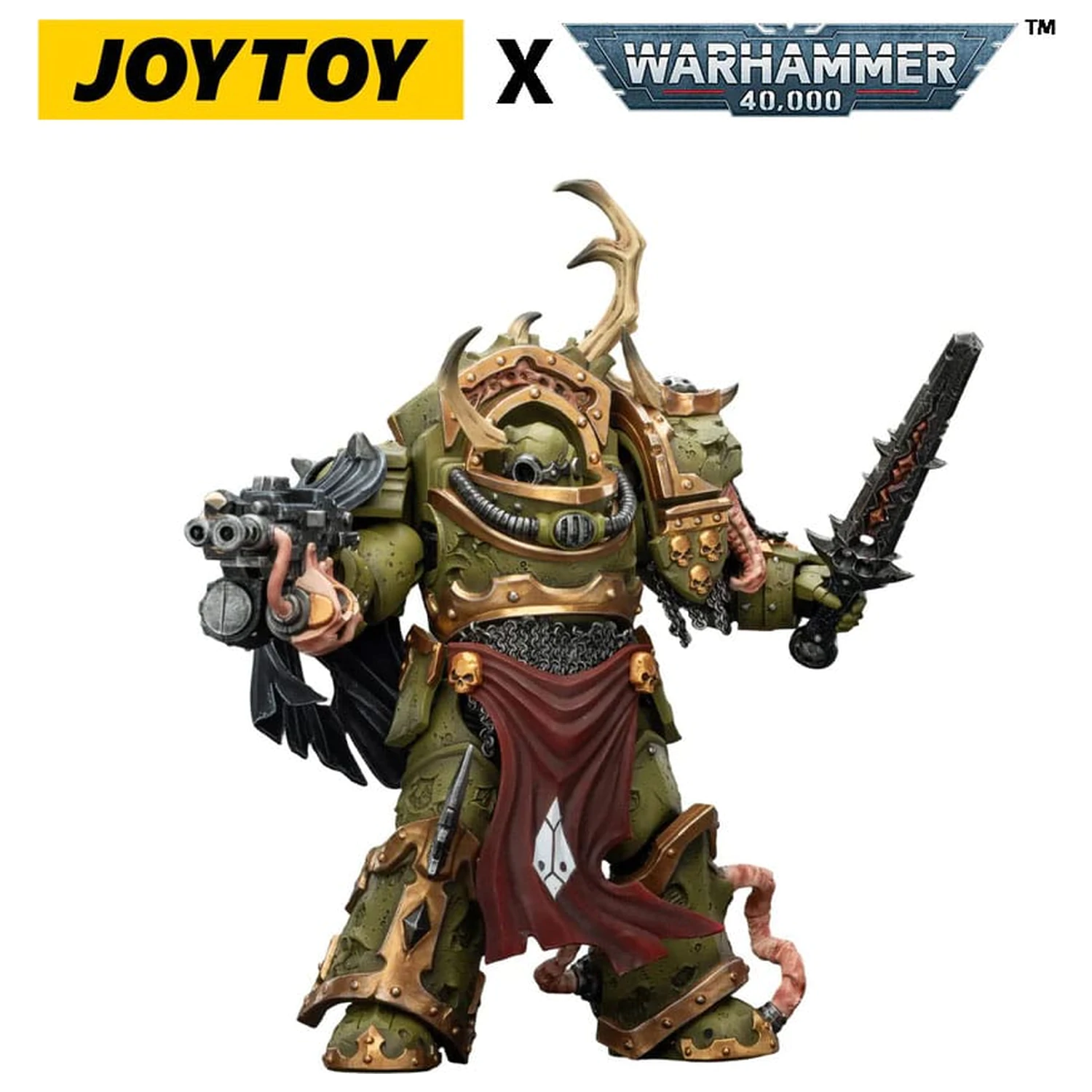 Warhammer 40,000 figurica Death Guard Blightlord Terminator 3 z Combi-bolter in Bubotic Blade 14 cm fotografija izdelka
