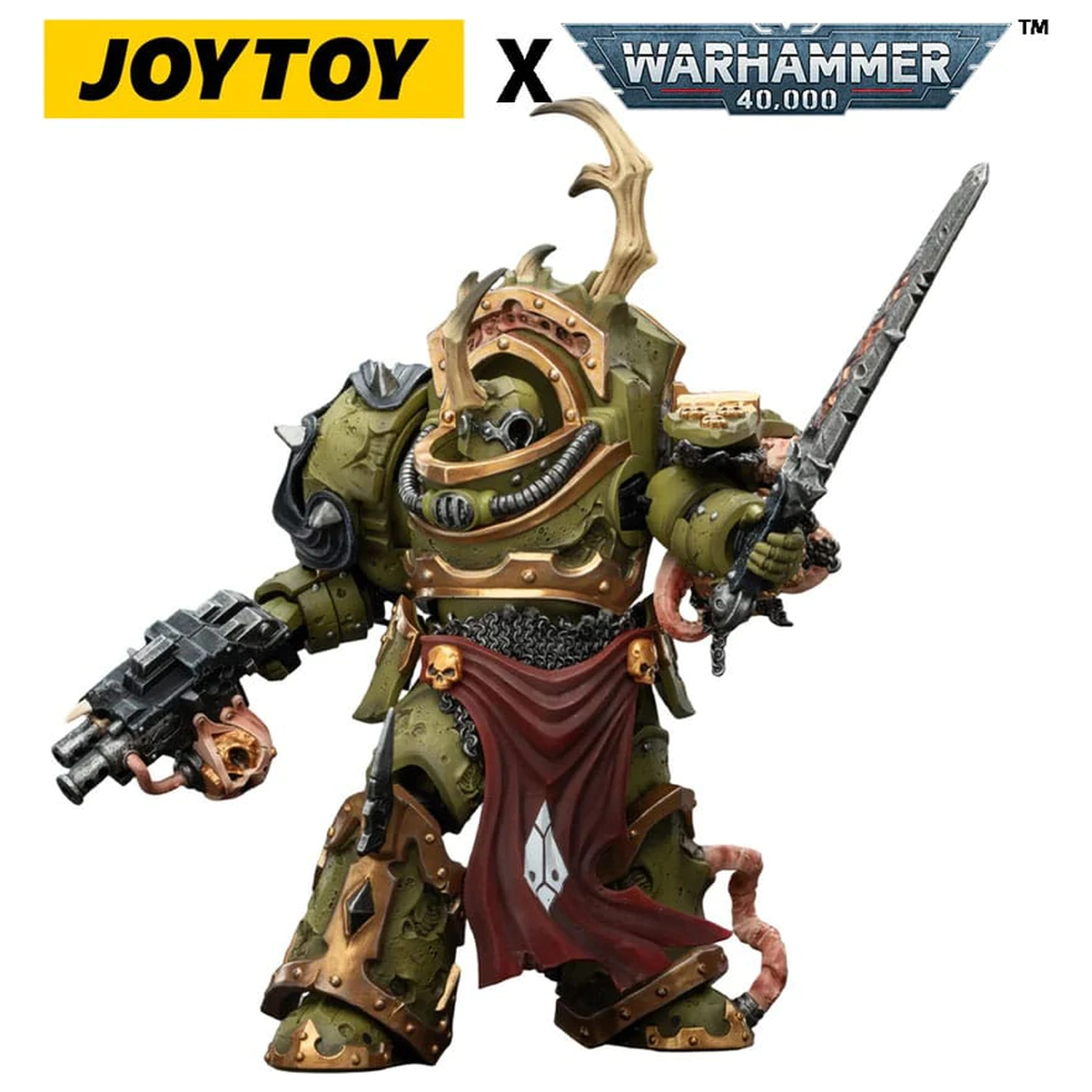 Warhammer 40,000 figurica Death Guard Blightlord Terminator 3 z Combi-bolter in Bubotic Blade 14 cm fotografija izdelka