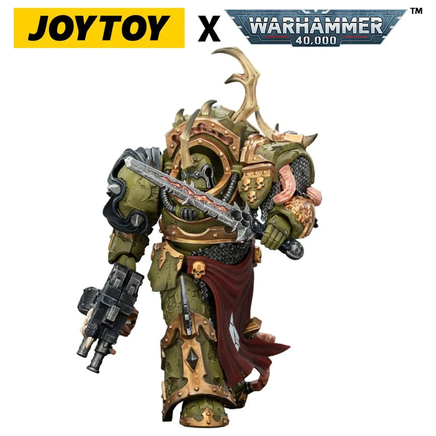 Warhammer 40,000 figurica Death Guard Blightlord Terminator 3 z Combi-bolter in Bubotic Blade 14 cm fotografija izdelka