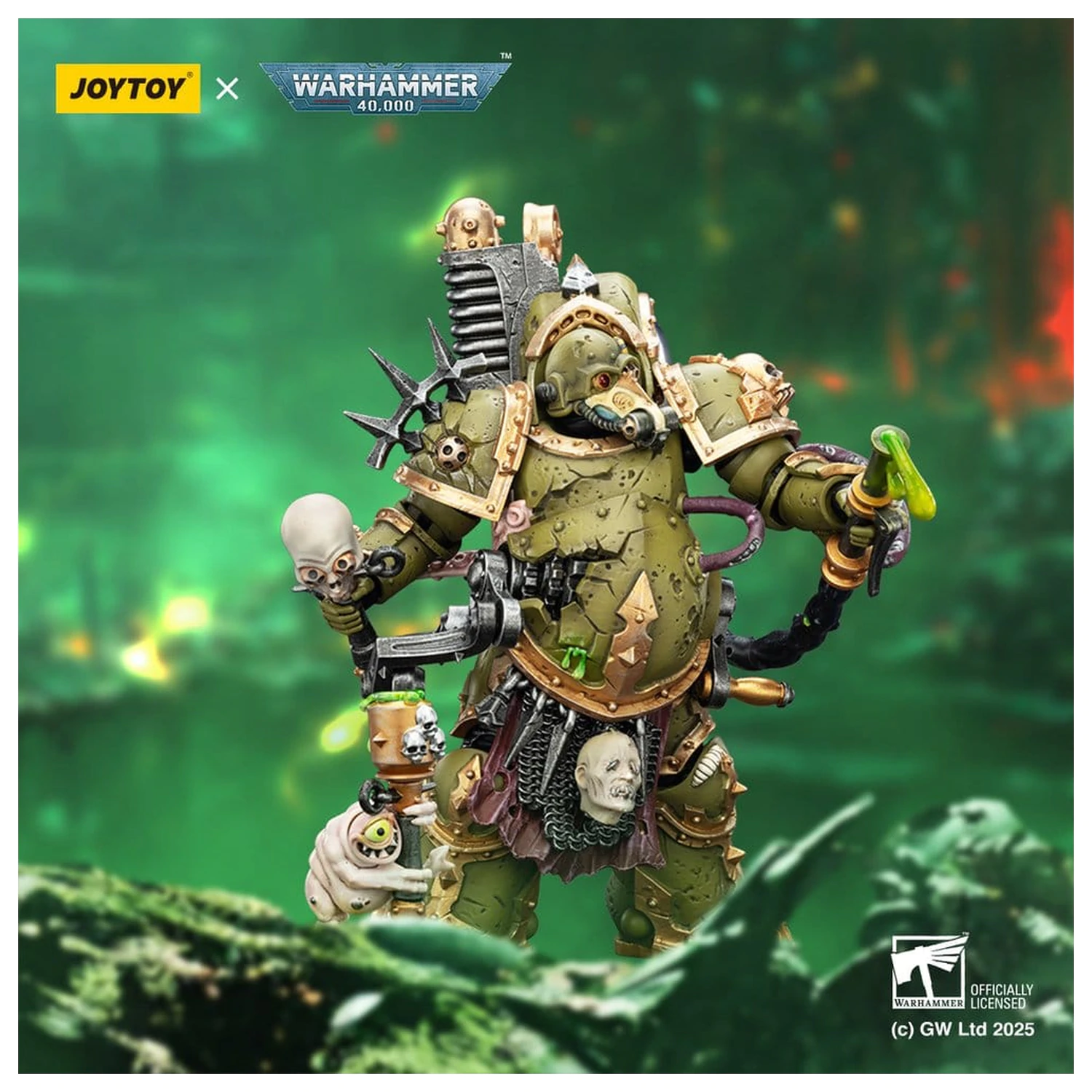 Warhammer 40,000 Akcijska figura Death Guard Foul Blightspawn with Plague Sprayer 12 cm fotografija izdelka