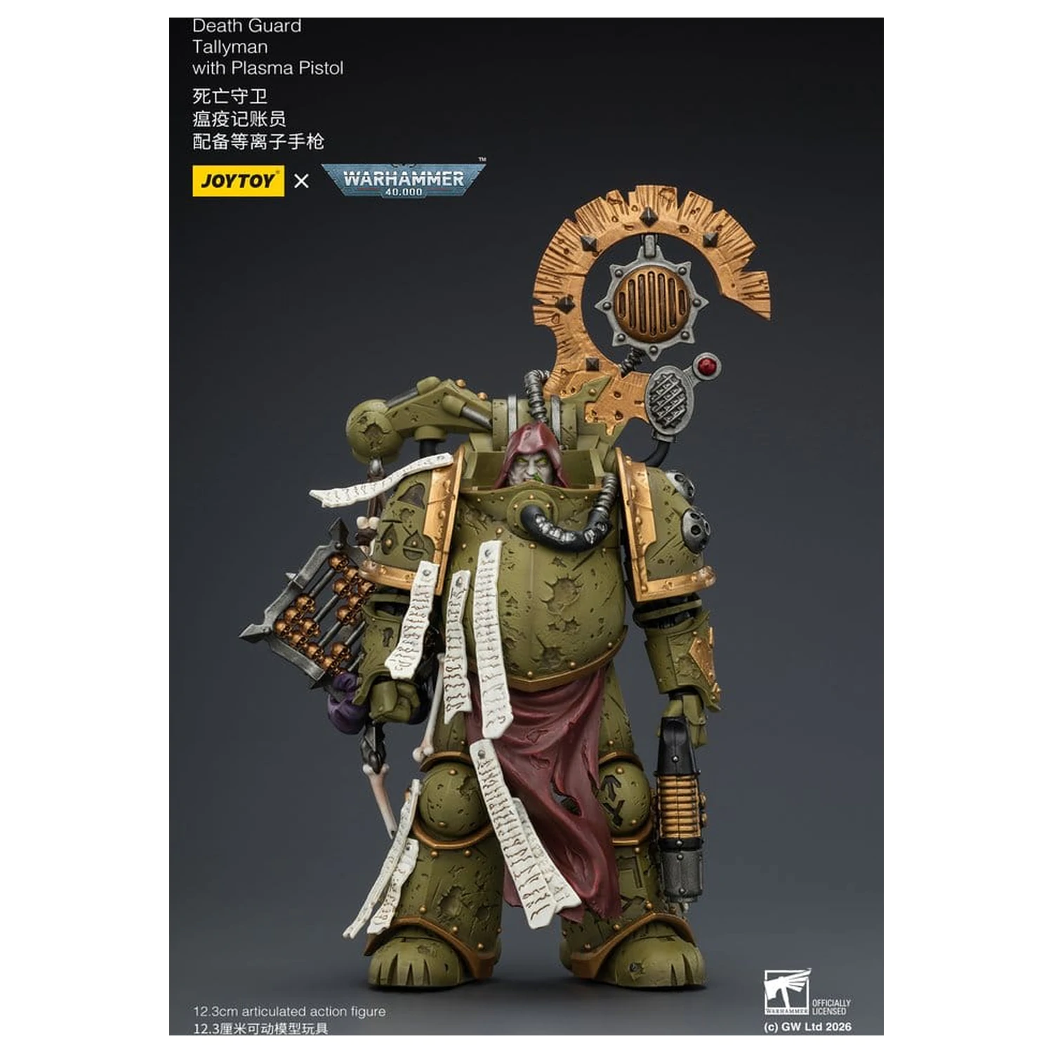 Warhammer 40,000 Akcijska figura Death Guard Tallyman 12 cm fotografija izdelka