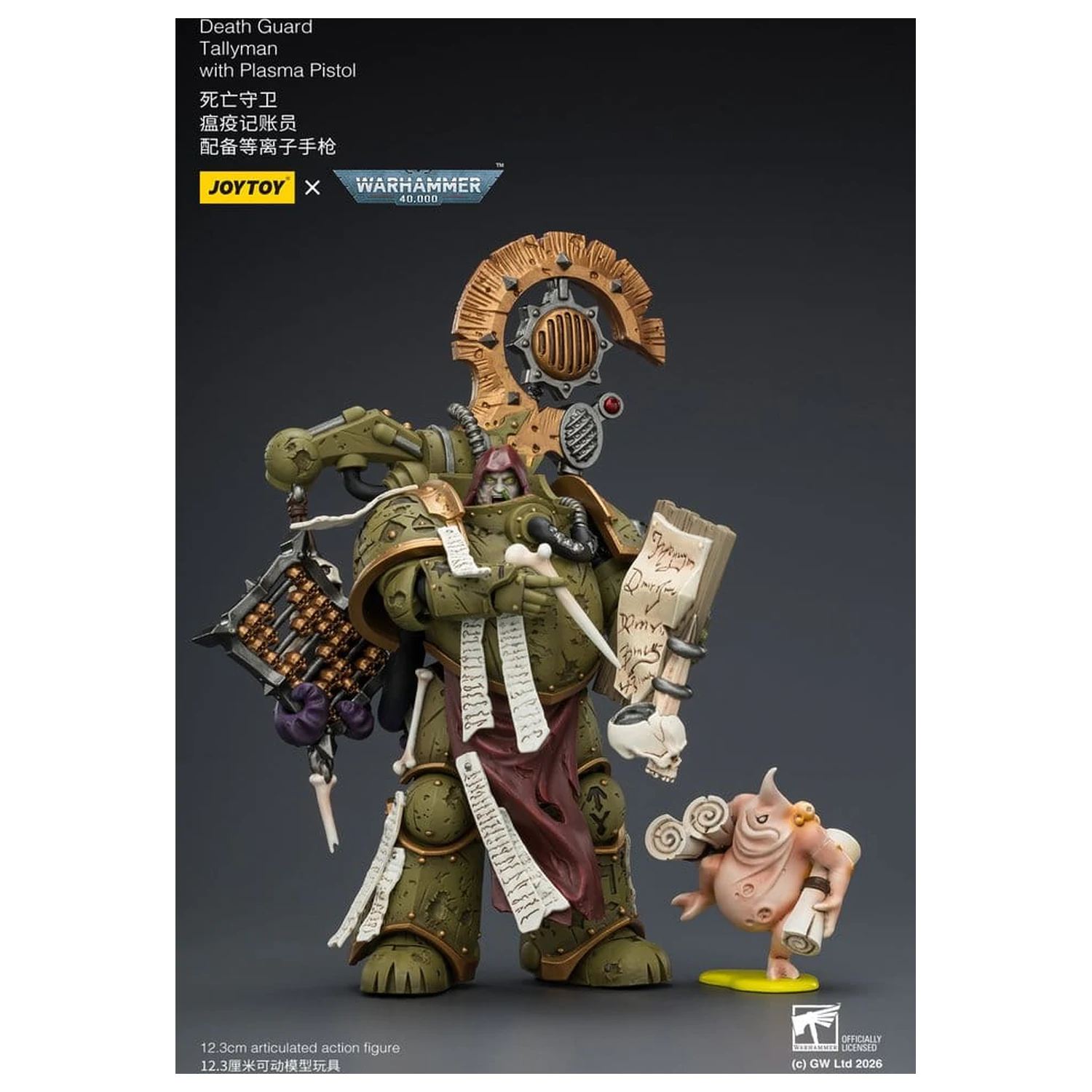 Warhammer 40,000 Akcijska figura Death Guard Tallyman 12 cm fotografija izdelka